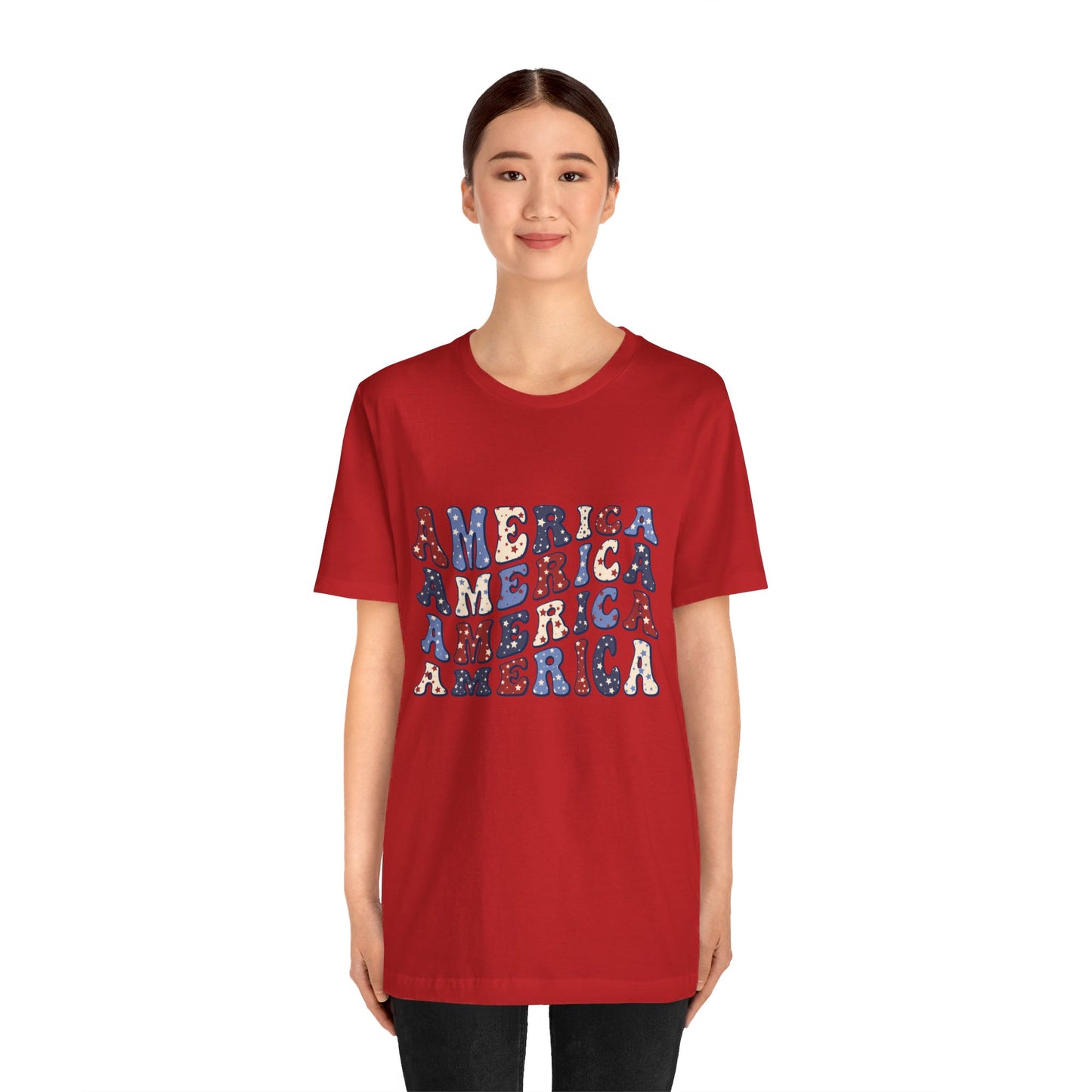 America America Unisex Jersey Short Sleeve Tee