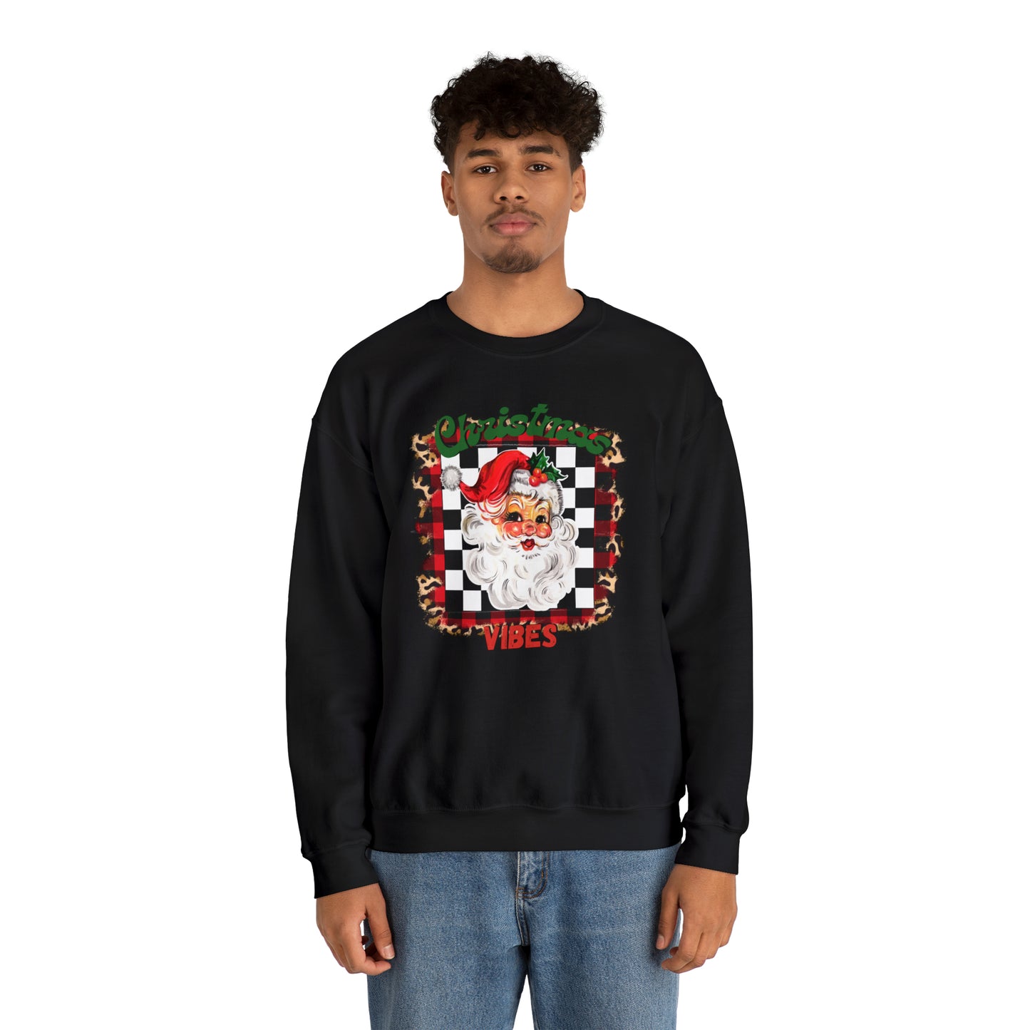 Christmas Vibes Santa Unisex Heavy Blend™ Crewneck Sweatshirt