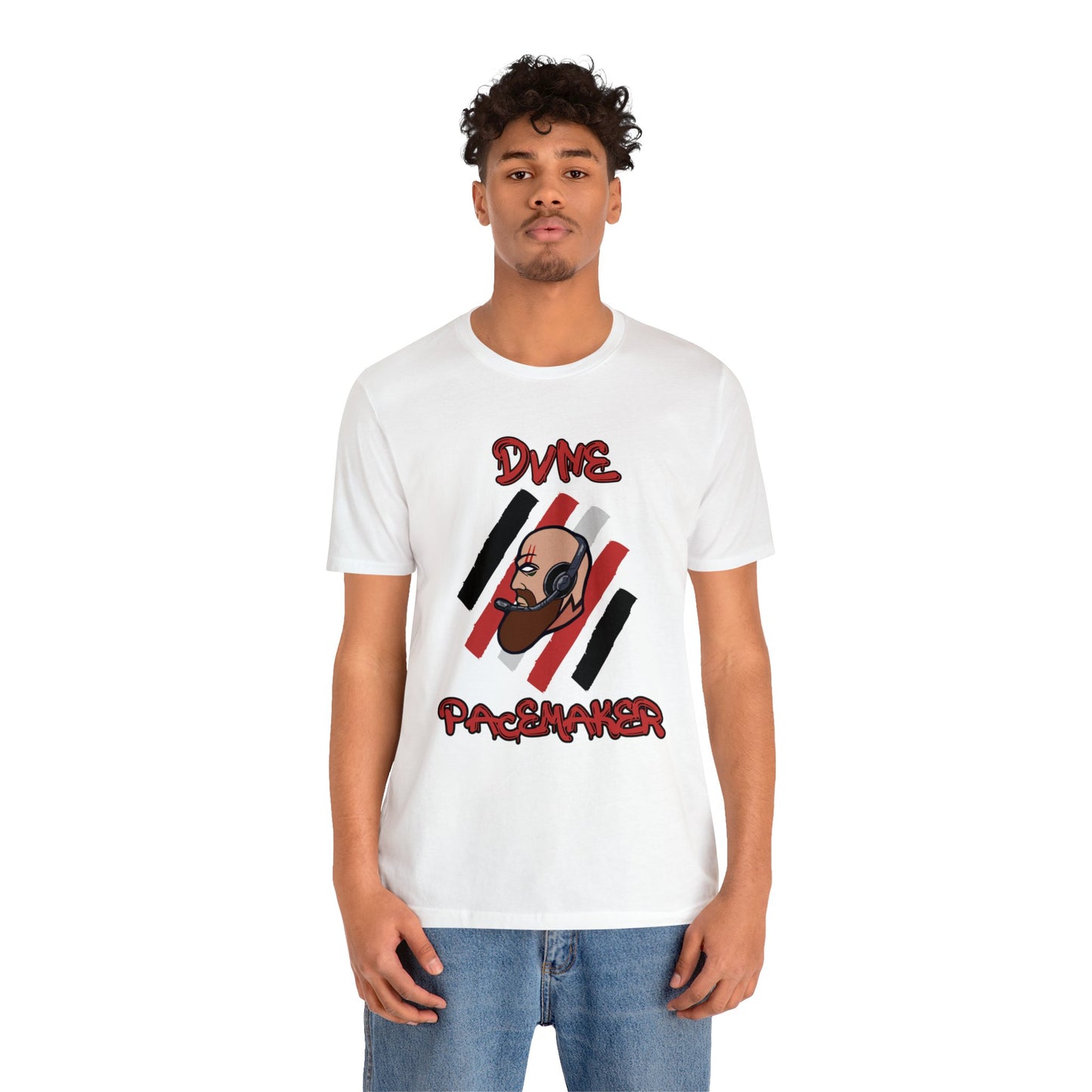 DVNE PaceMaker (stripes) Unisex Jersey Short Sleeve Tee