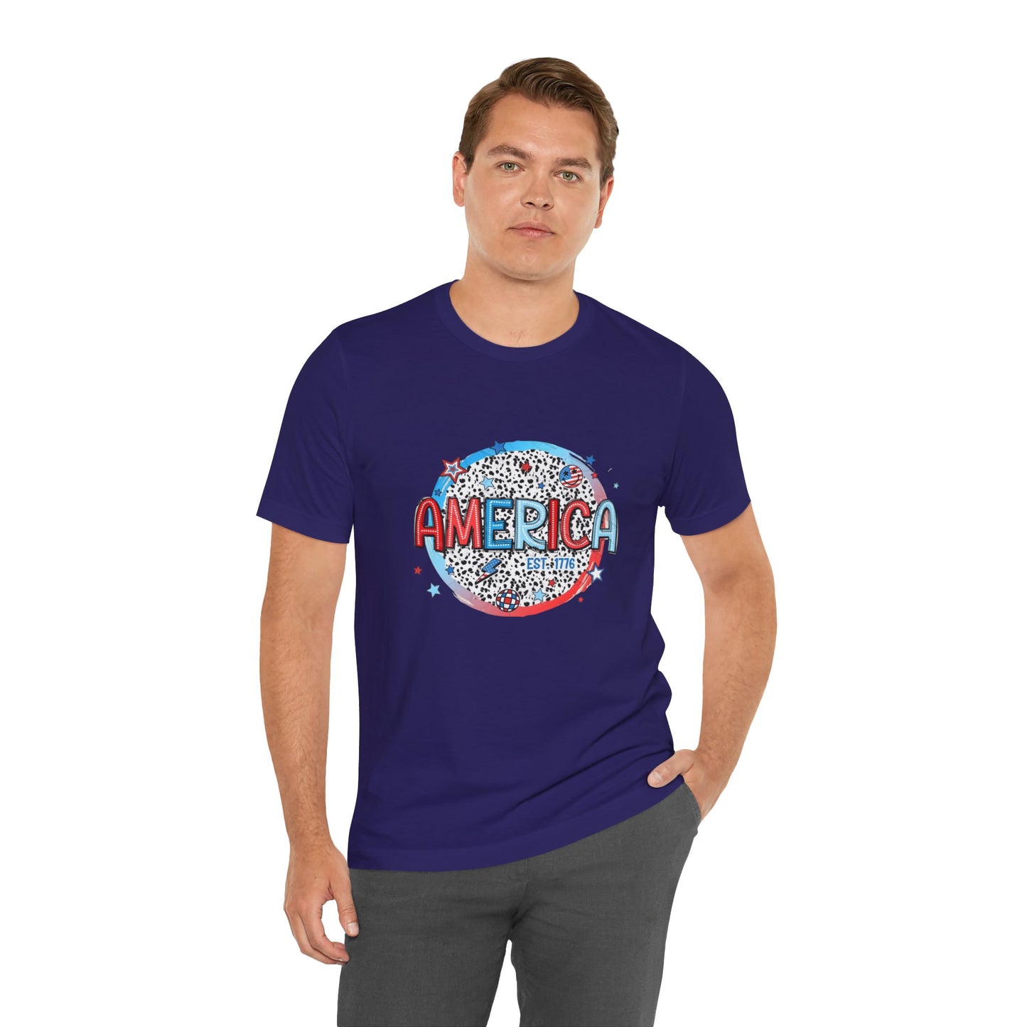 America Est 1776 Unisex Jersey Short Sleeve Tee