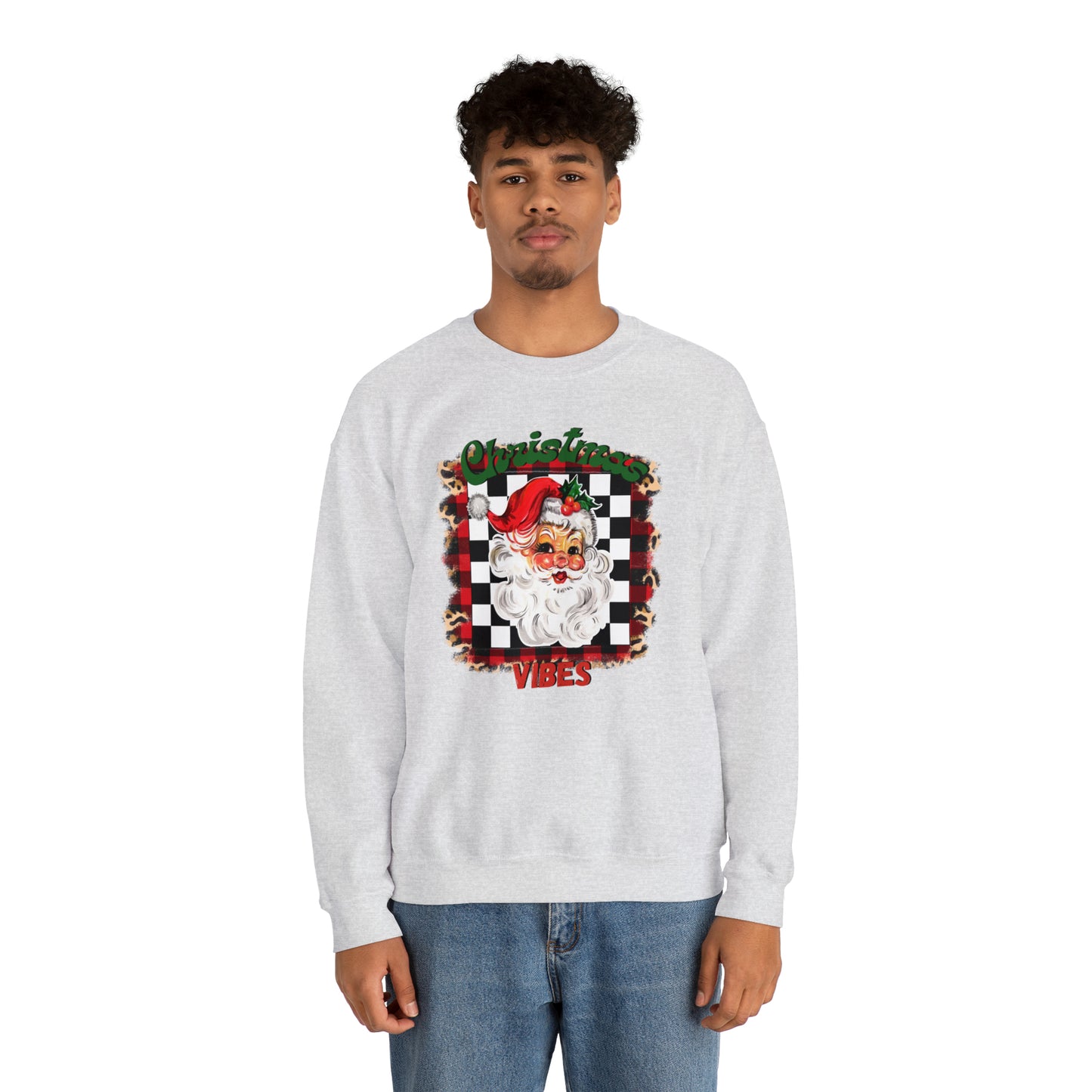 Christmas Vibes Santa Unisex Heavy Blend™ Crewneck Sweatshirt