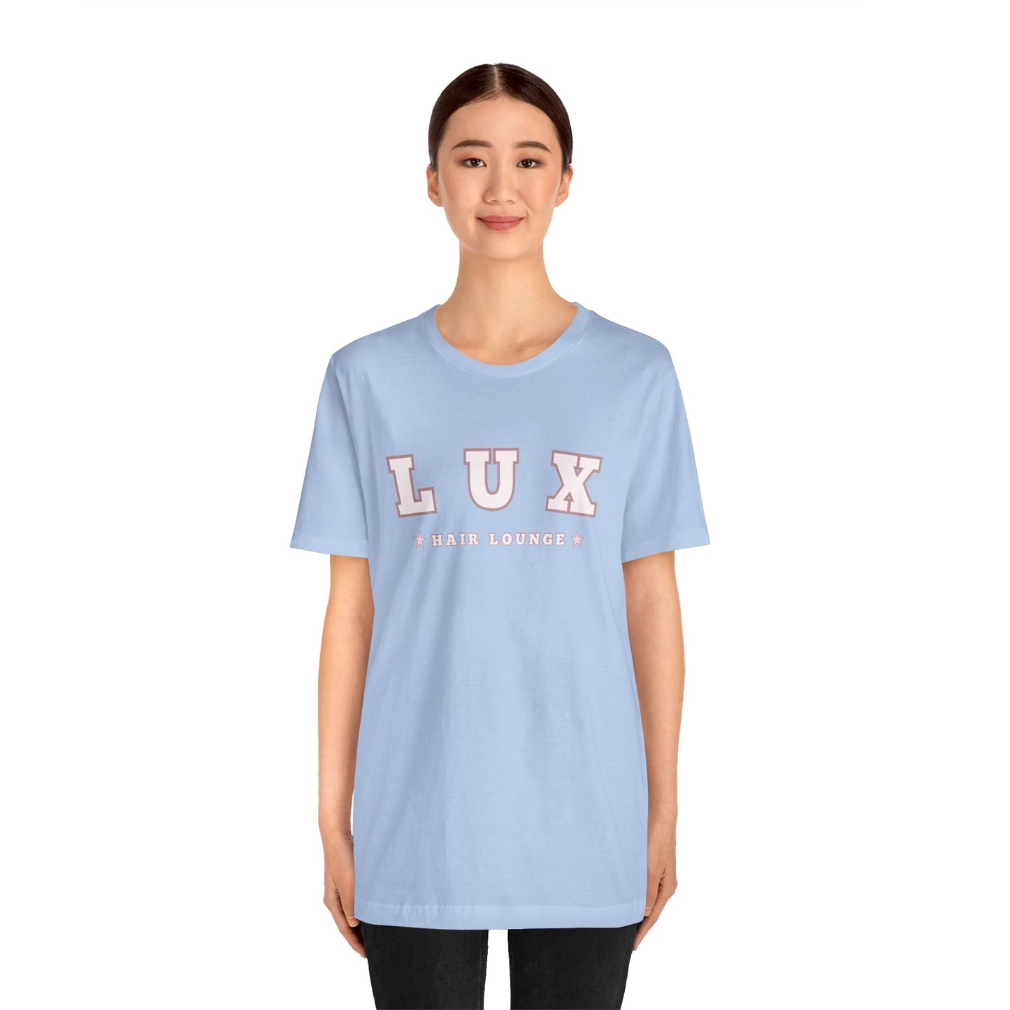 LUX Hair Lounge Unisex Jersey Short Sleeve Tee