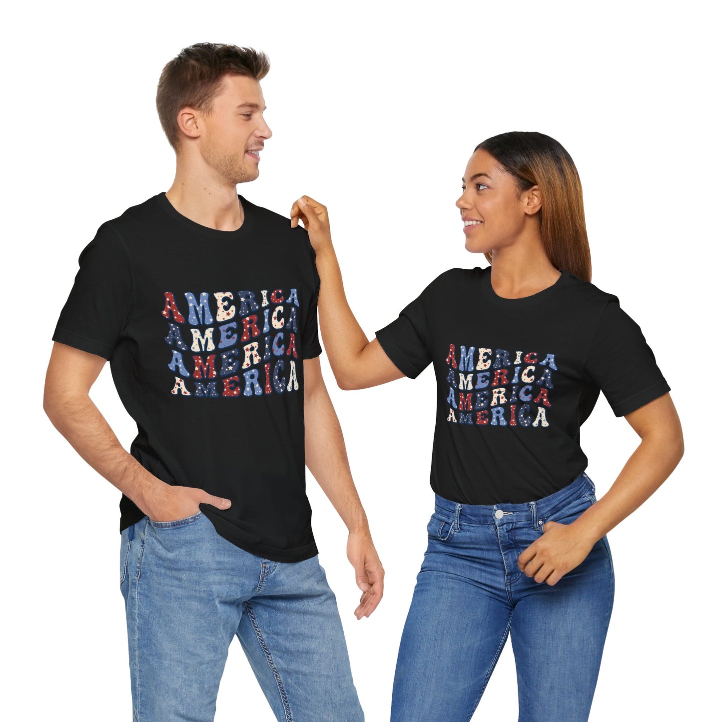 America America Unisex Jersey Short Sleeve Tee