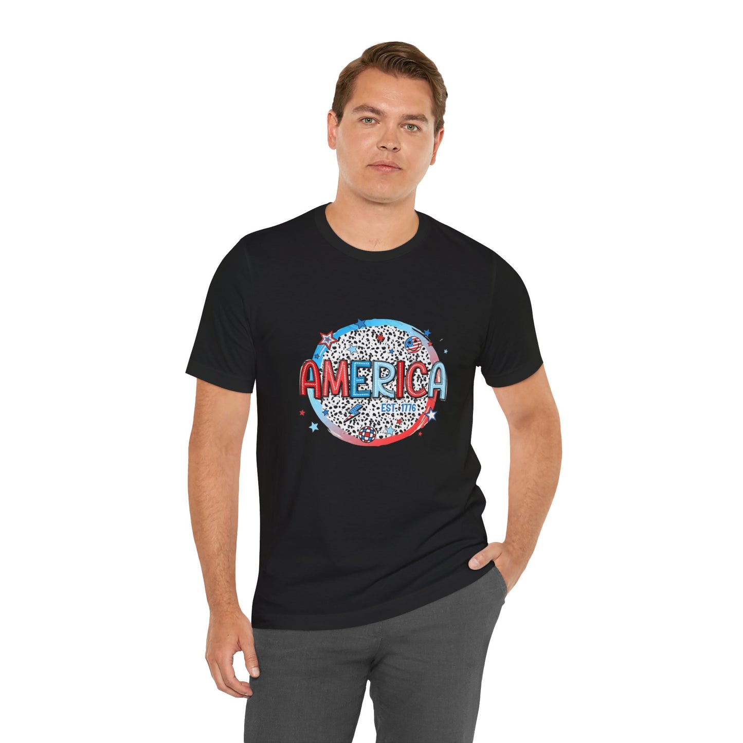 America Est 1776 Unisex Jersey Short Sleeve Tee