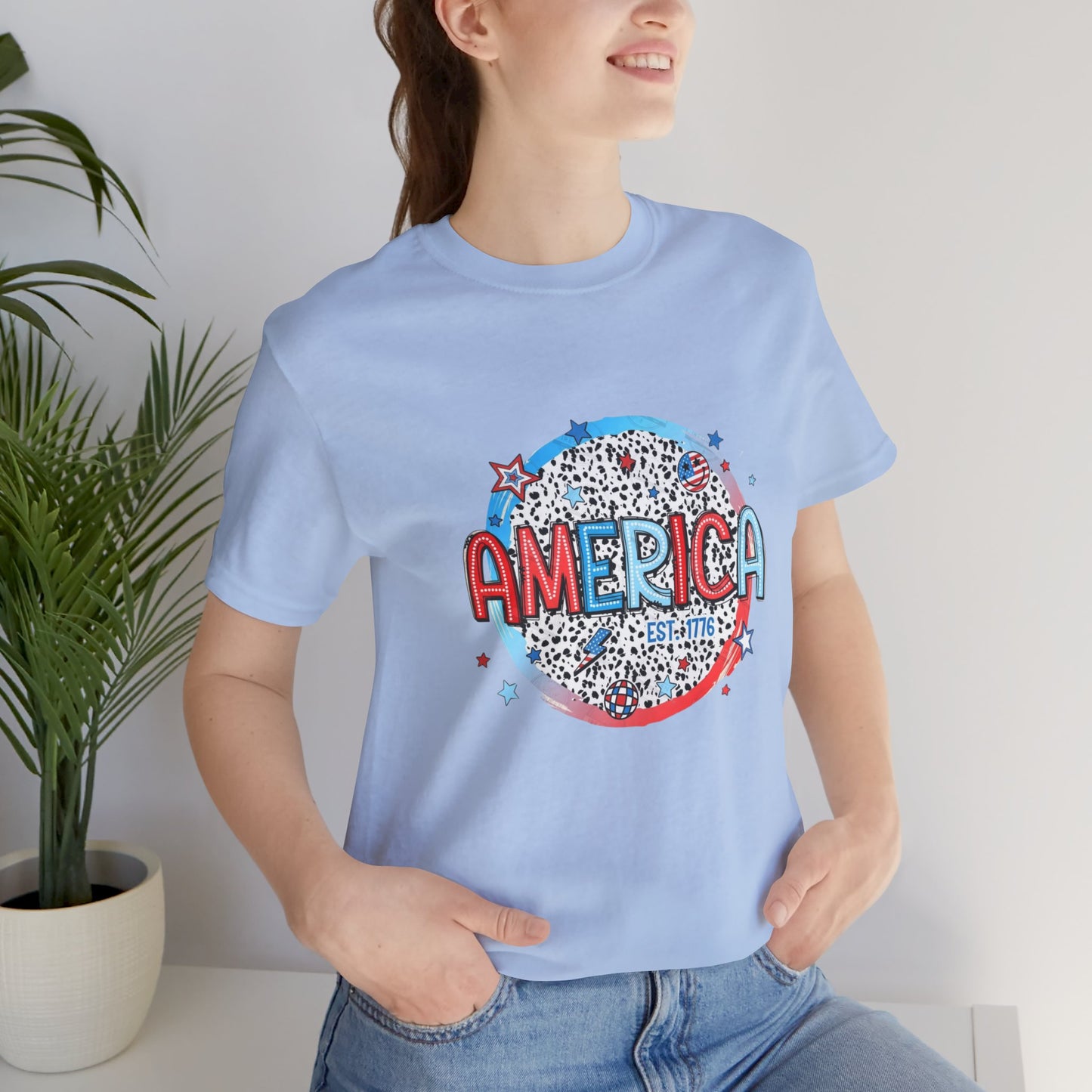 America Est 1776 Unisex Jersey Short Sleeve Tee