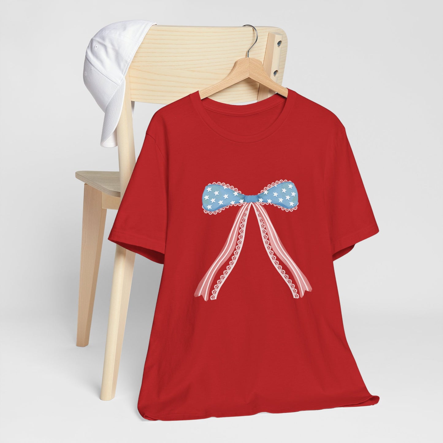 Patriotic Bow Unisex Jersey Short Sleeve Tee