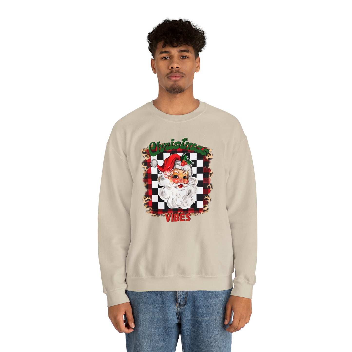 Christmas Vibes Santa Unisex Heavy Blend™ Crewneck Sweatshirt