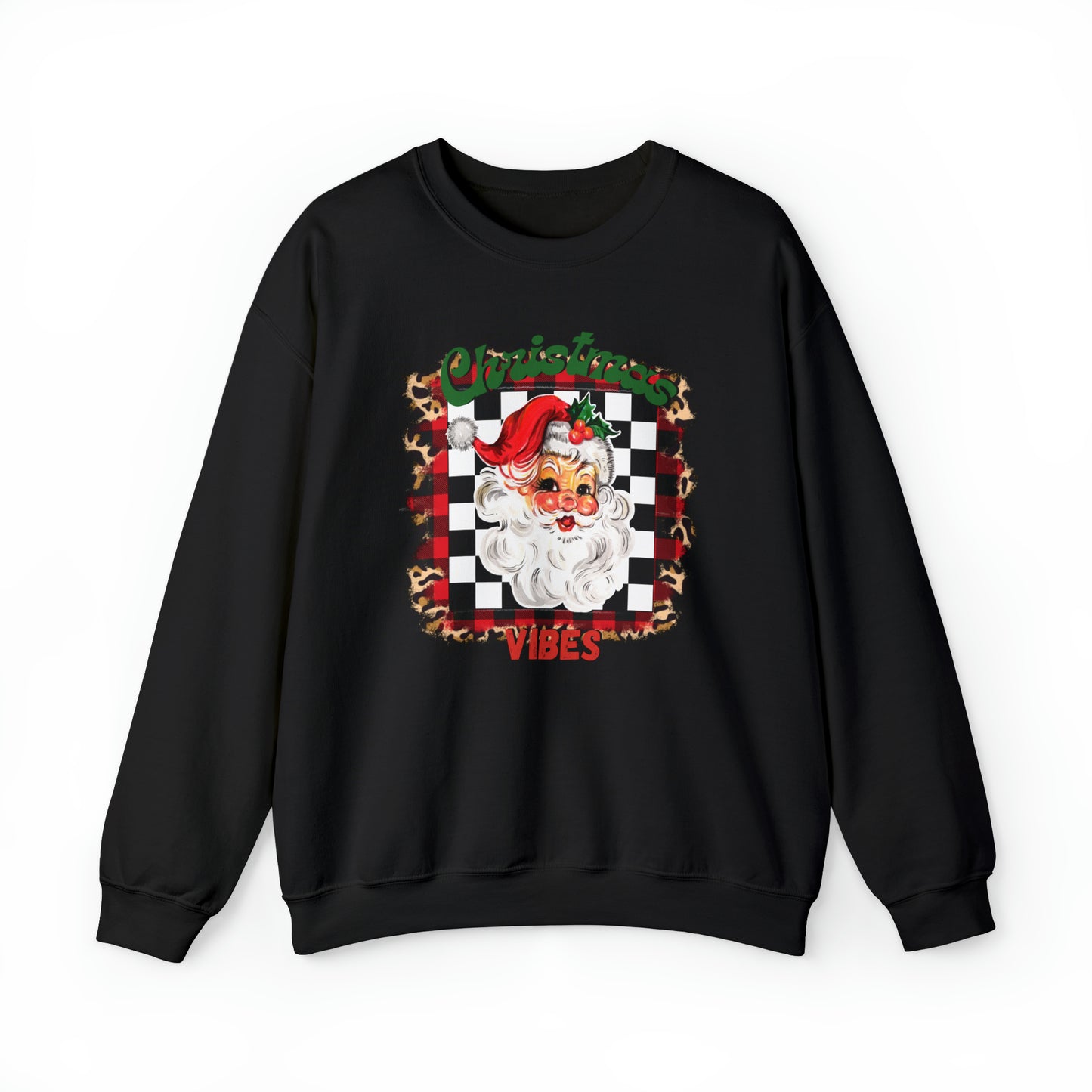 Christmas Vibes Santa Unisex Heavy Blend™ Crewneck Sweatshirt