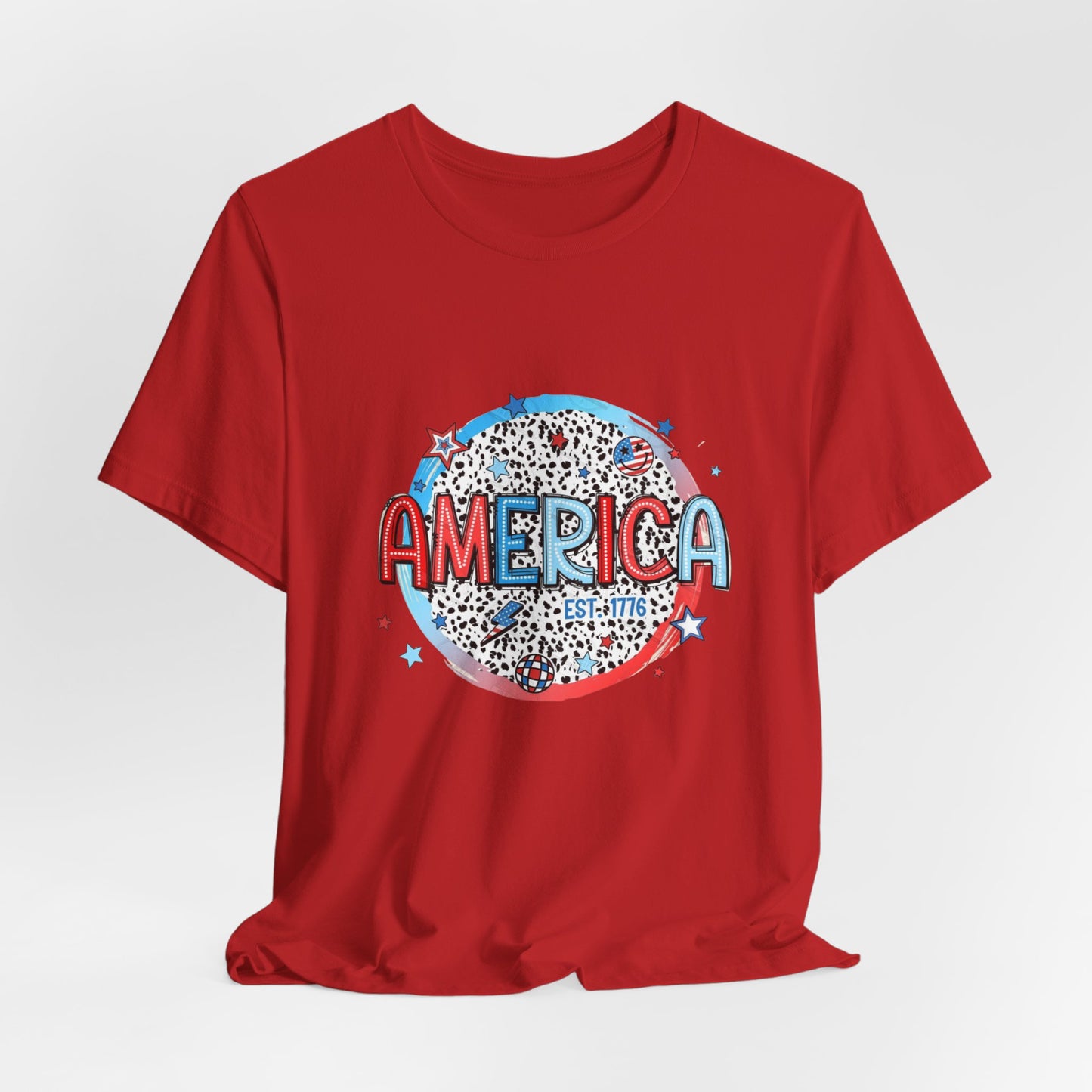 America Est 1776 Unisex Jersey Short Sleeve Tee