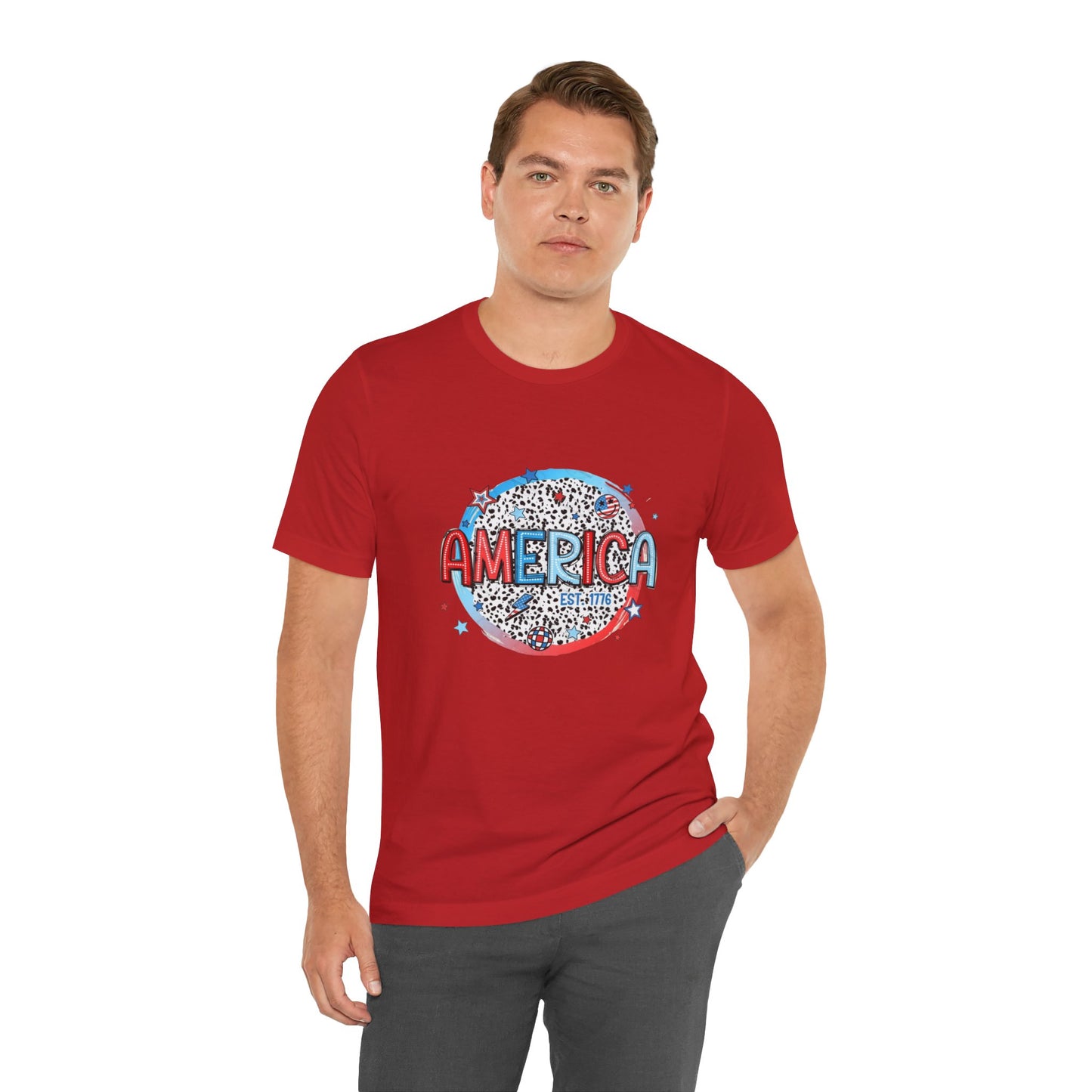 America Est 1776 Unisex Jersey Short Sleeve Tee