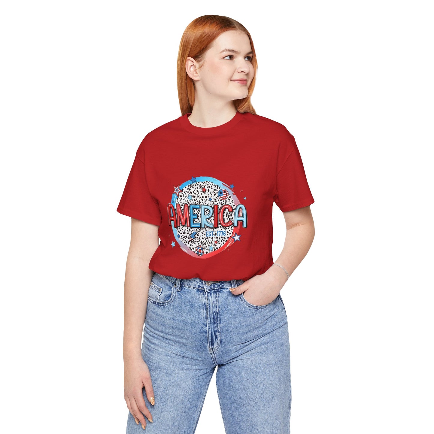 America Est 1776 Unisex Jersey Short Sleeve Tee