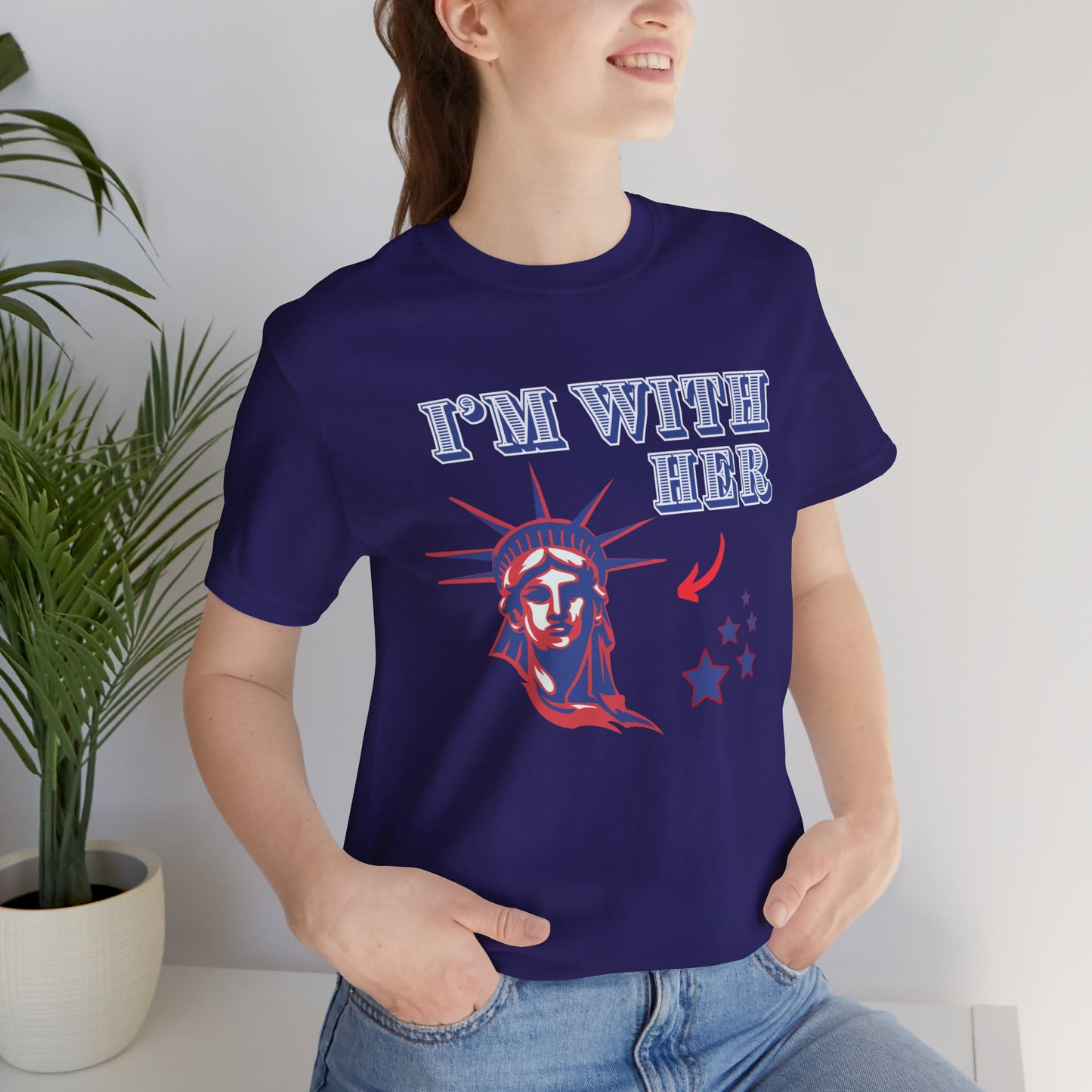 I’m With Her Unisex Jersey Short Sleeve Tee