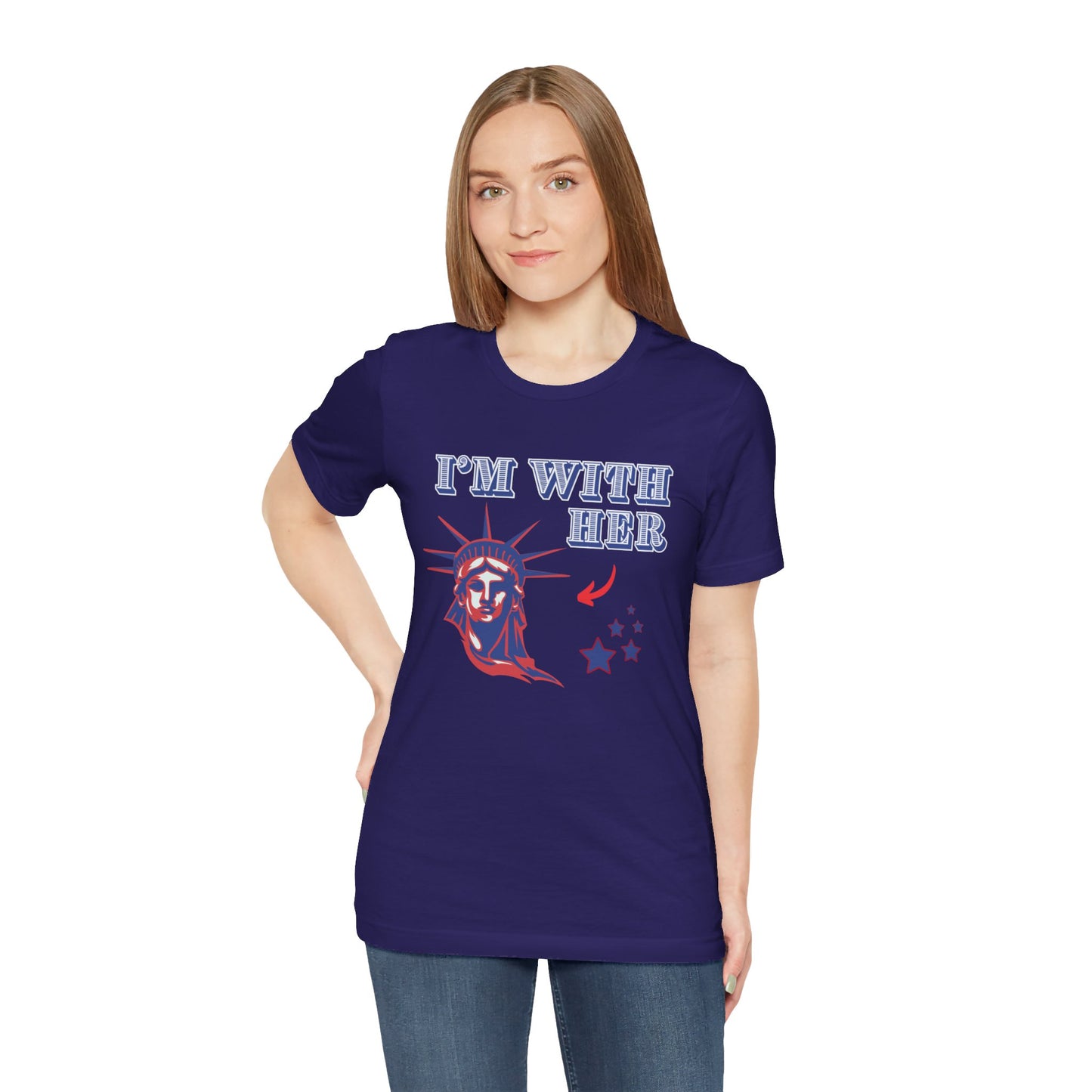 I’m With Her Unisex Jersey Short Sleeve Tee