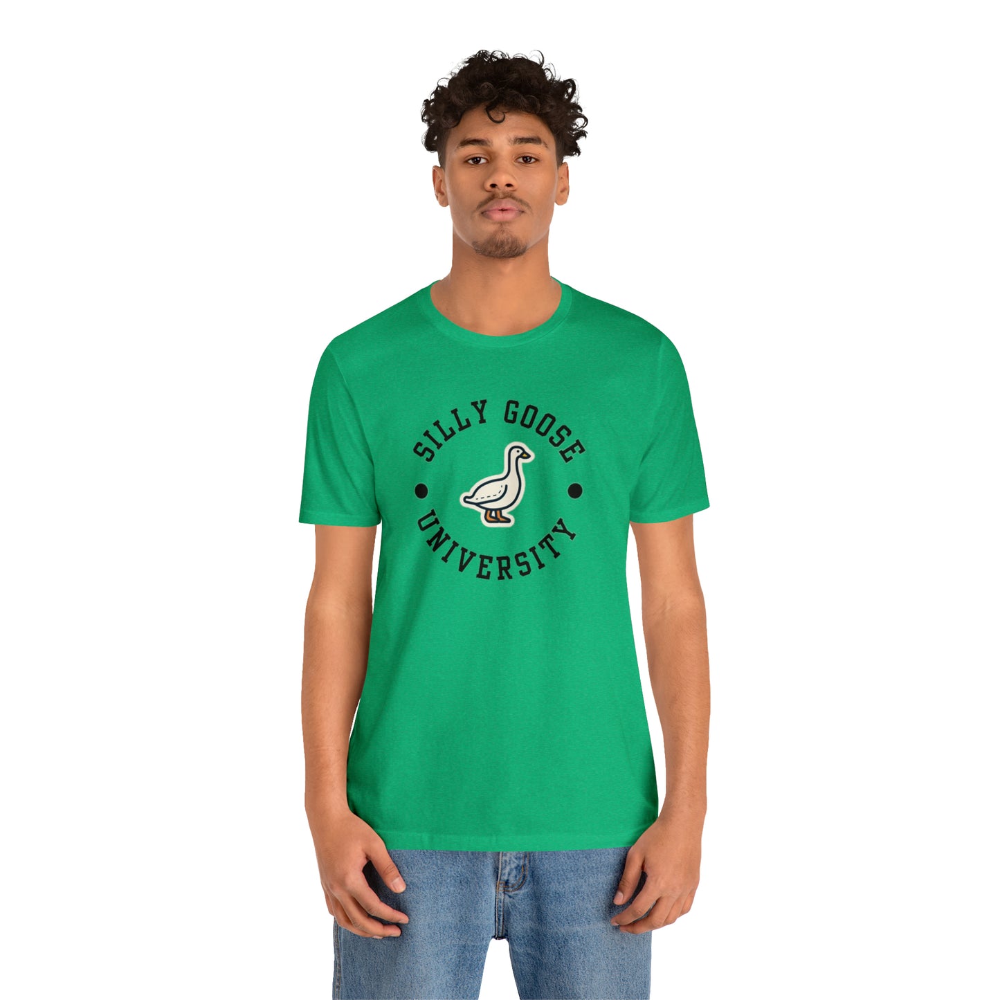 Silly Goose University Unisex Jersey Short Sleeve Tee