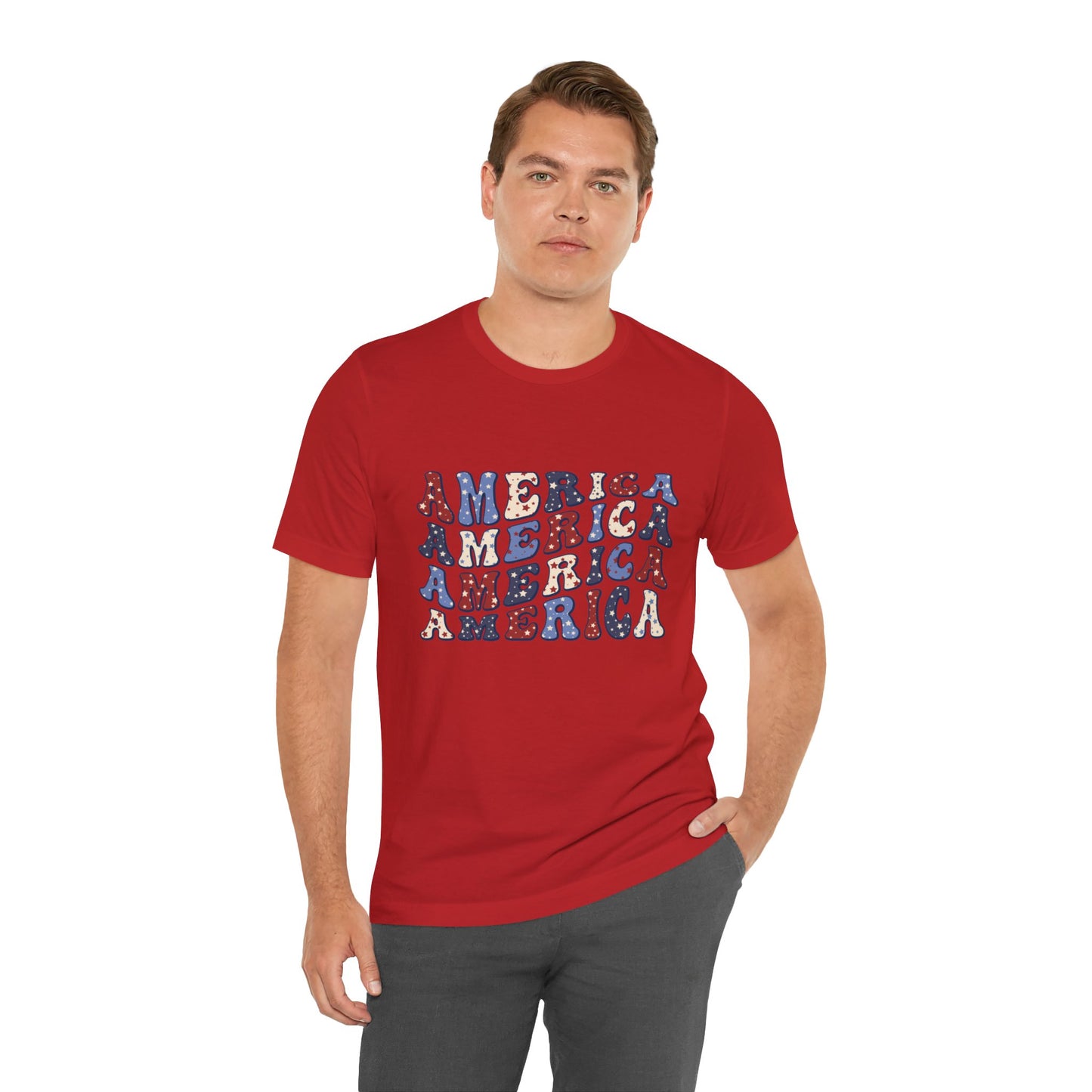 America America Unisex Jersey Short Sleeve Tee