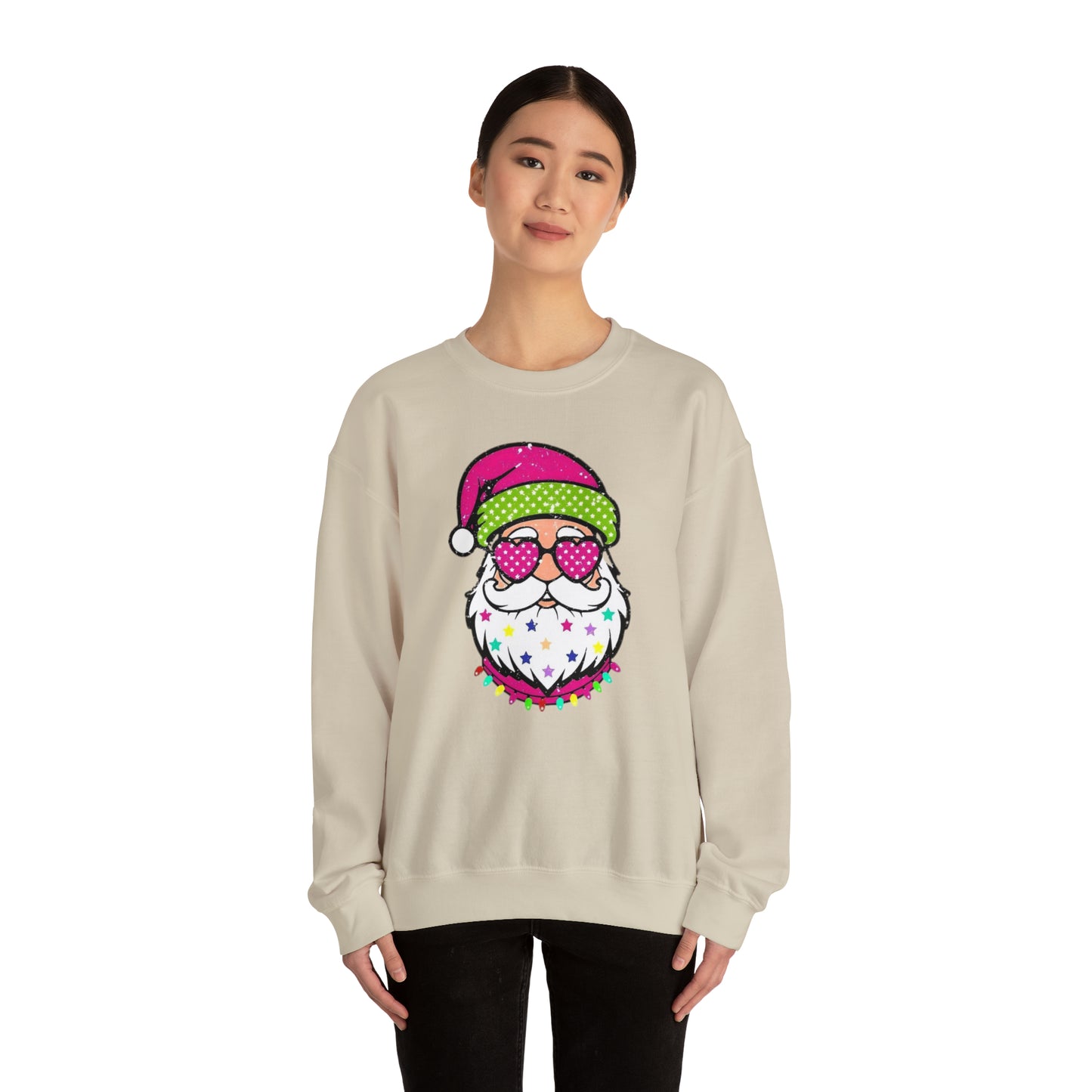 Colorful Santa Unisex Heavy Blend™ Crewneck Sweatshirt