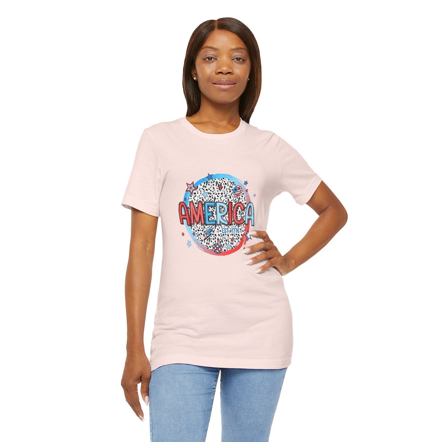 America Est 1776 Unisex Jersey Short Sleeve Tee