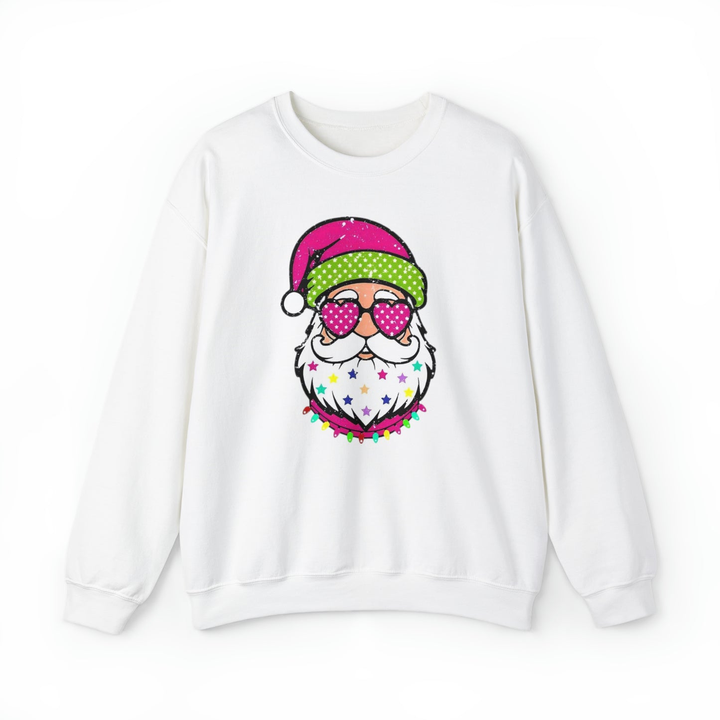 Colorful Santa Unisex Heavy Blend™ Crewneck Sweatshirt