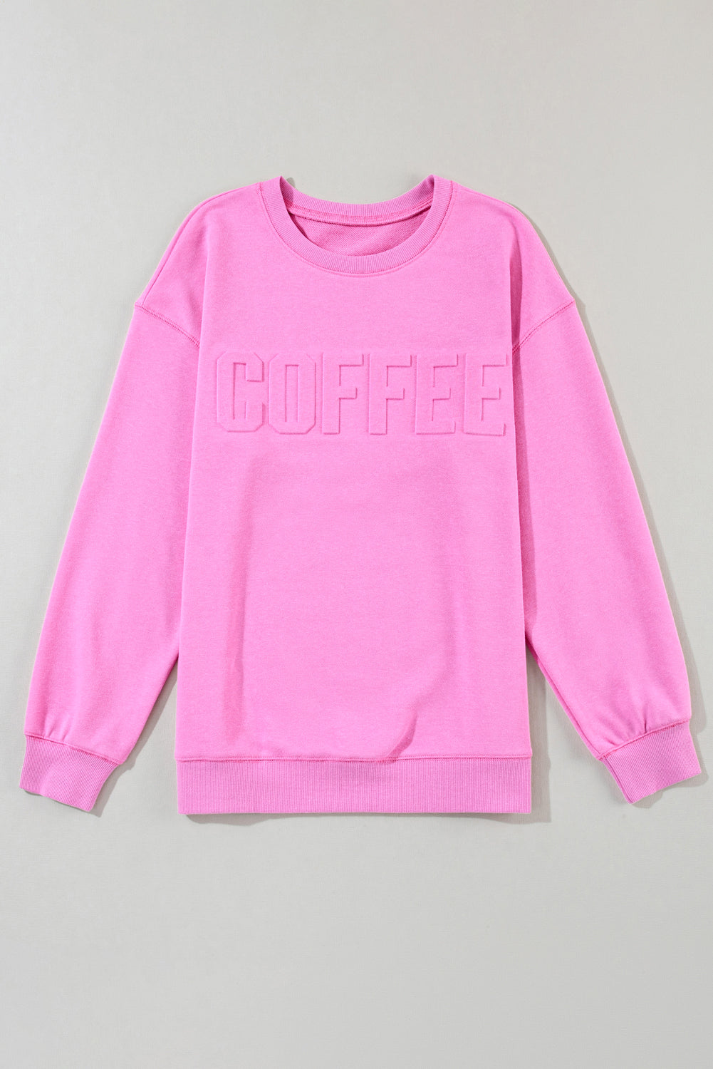 MAMA Letter Embossed Casual Sweatshirt