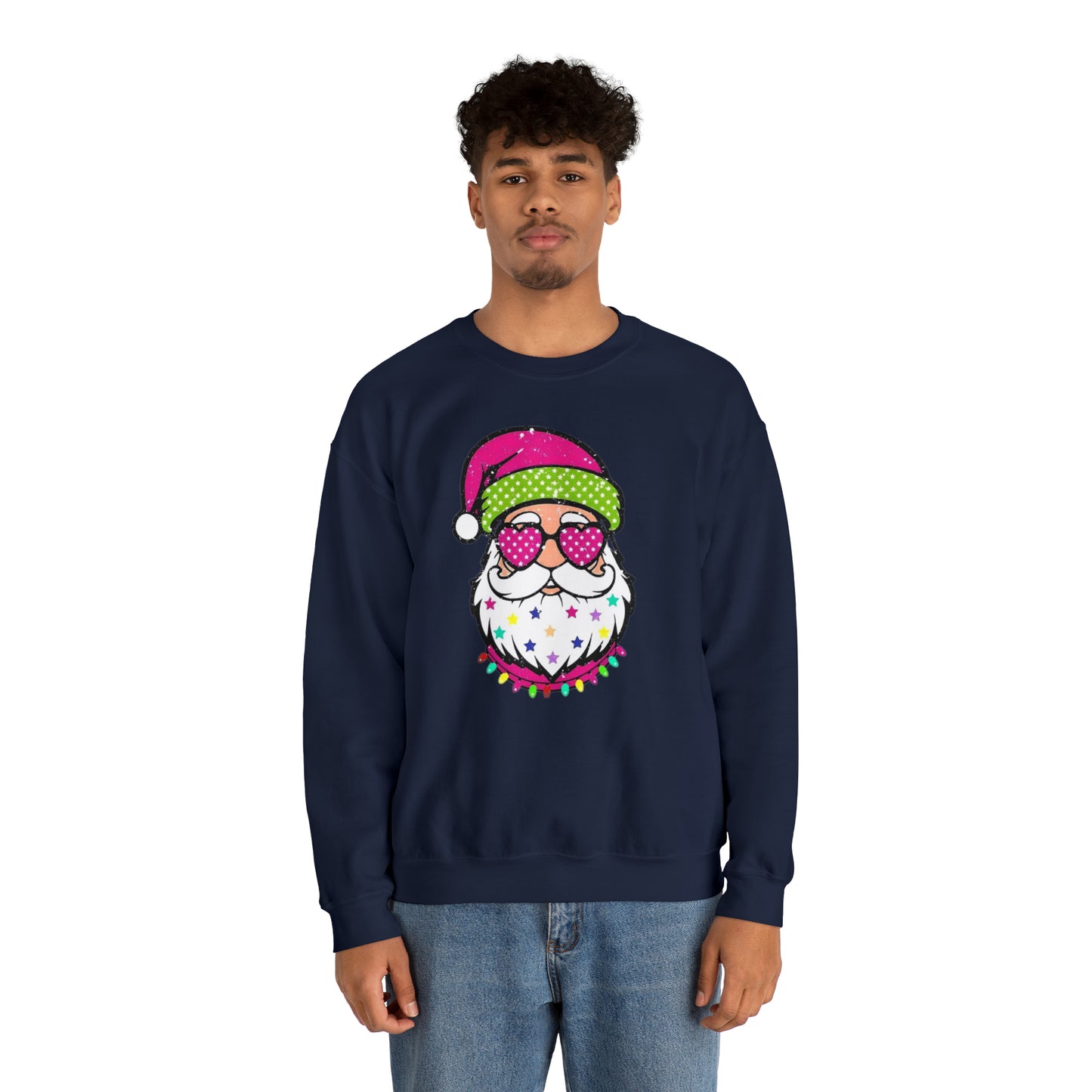 Colorful Santa Unisex Heavy Blend™ Crewneck Sweatshirt