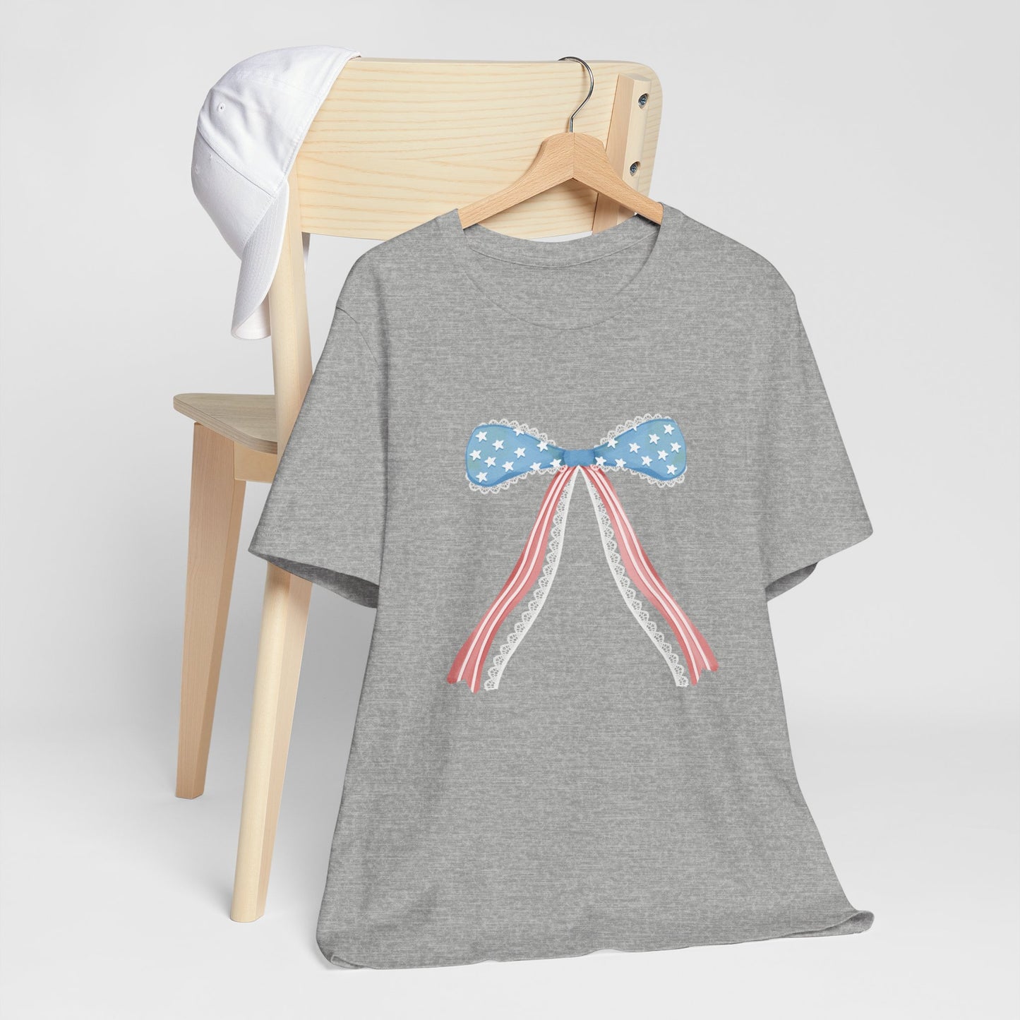 Patriotic Bow Unisex Jersey Short Sleeve Tee