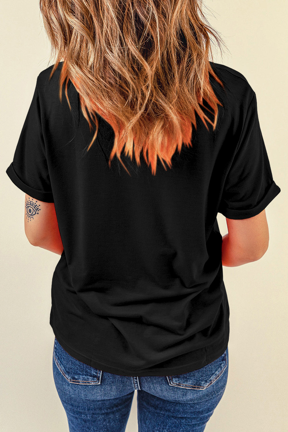 Black MAMA Chenille Graphic Tee