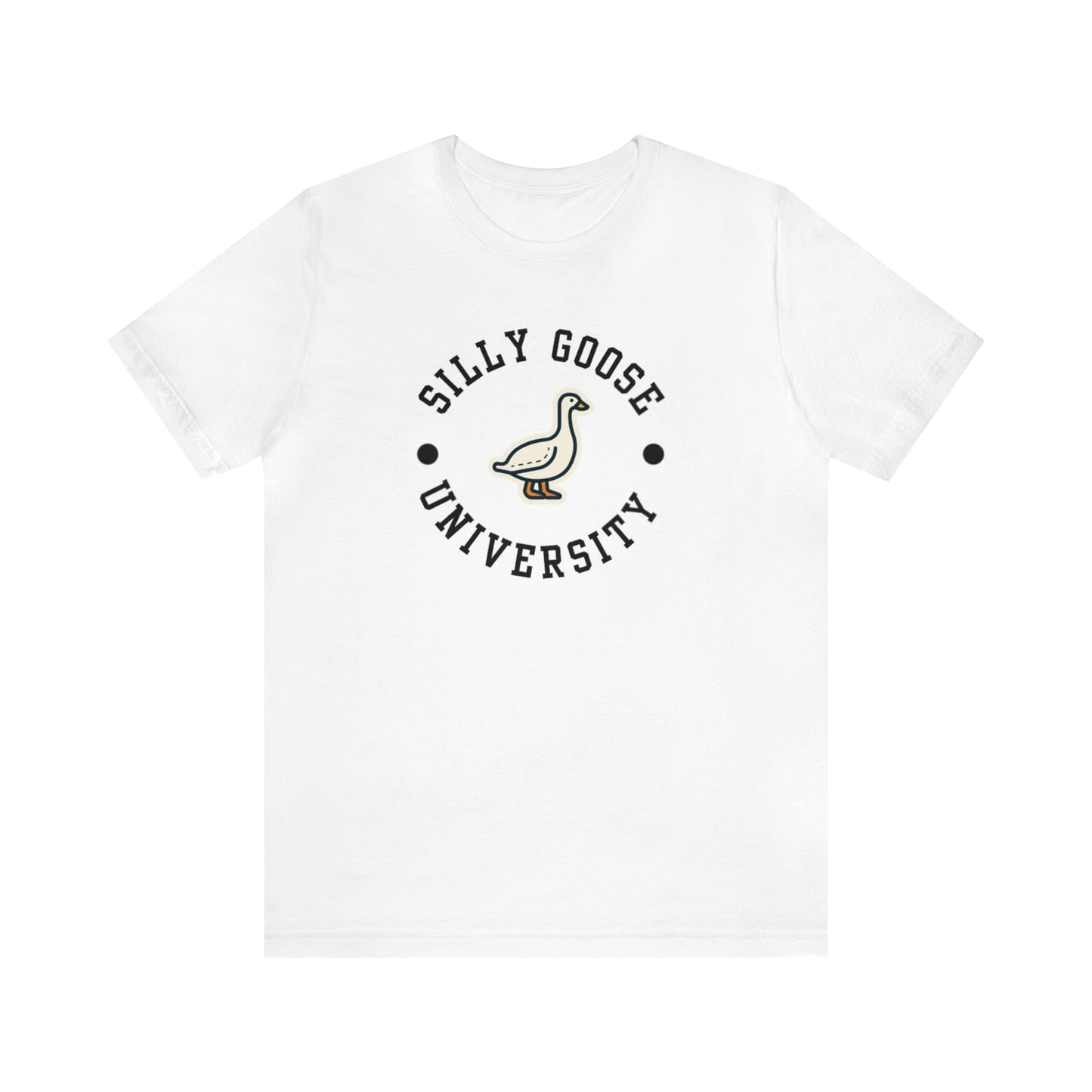 Silly Goose University Unisex Jersey Short Sleeve Tee