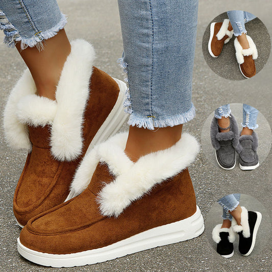 Cute Warm Women's Ankle Snow Boots