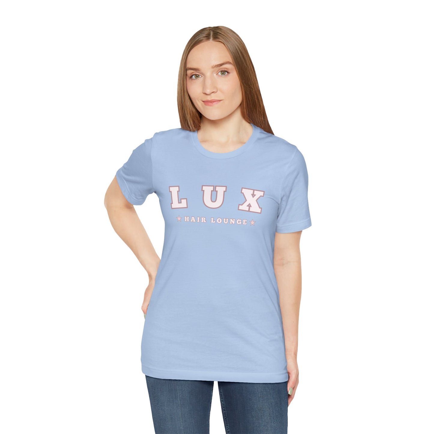 LUX Hair Lounge Unisex Jersey Short Sleeve Tee