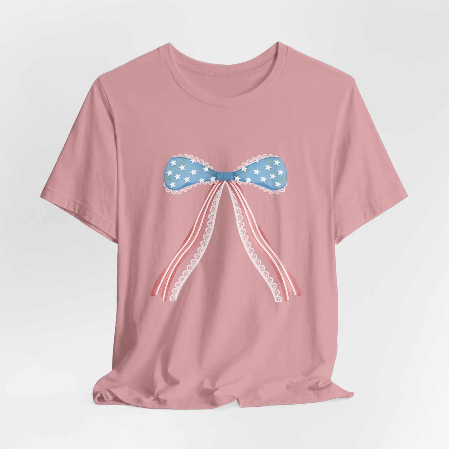 Patriotic Bow Unisex Jersey Short Sleeve Tee