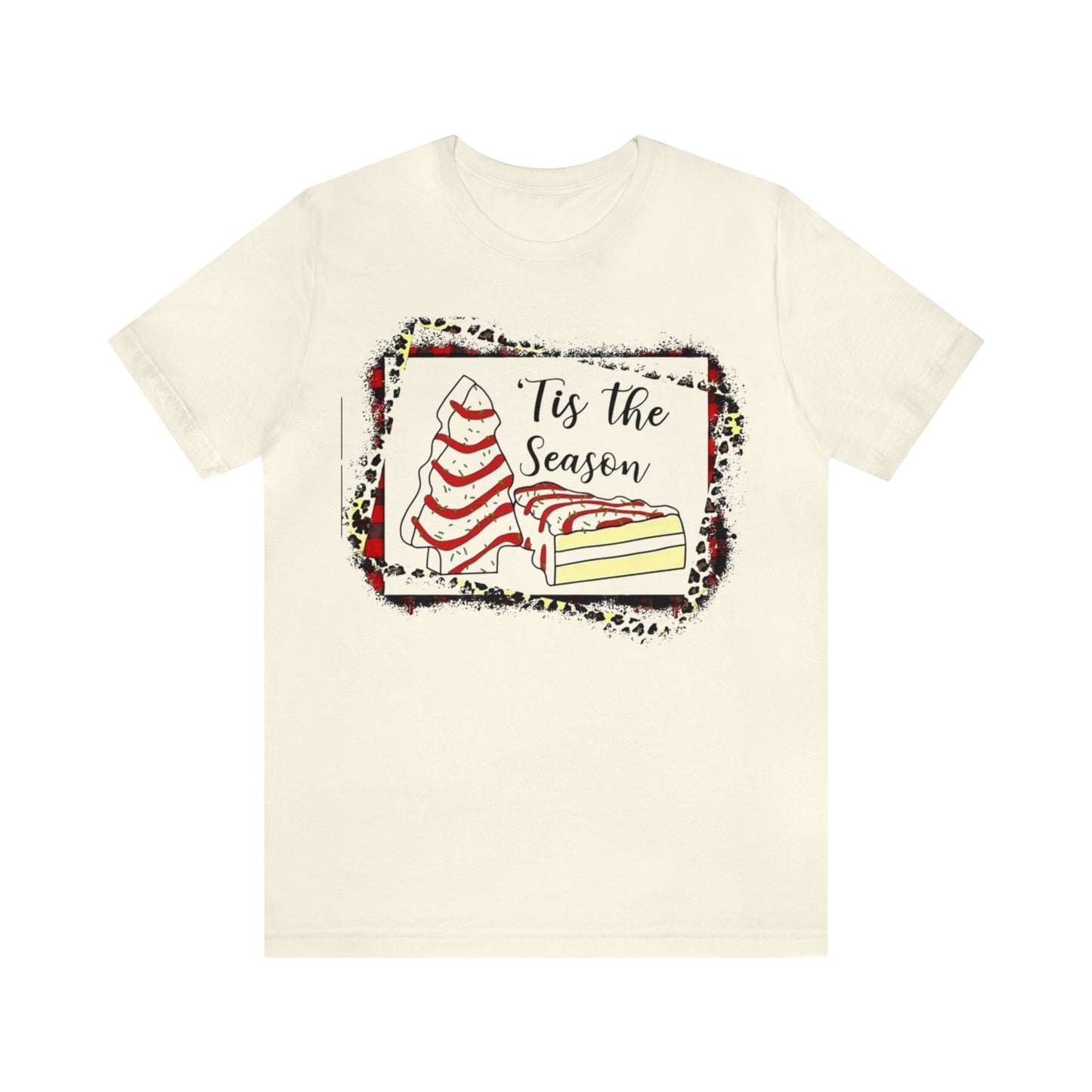 Christmas Tree Cake Unisex Jersey Short Sleeve Tee