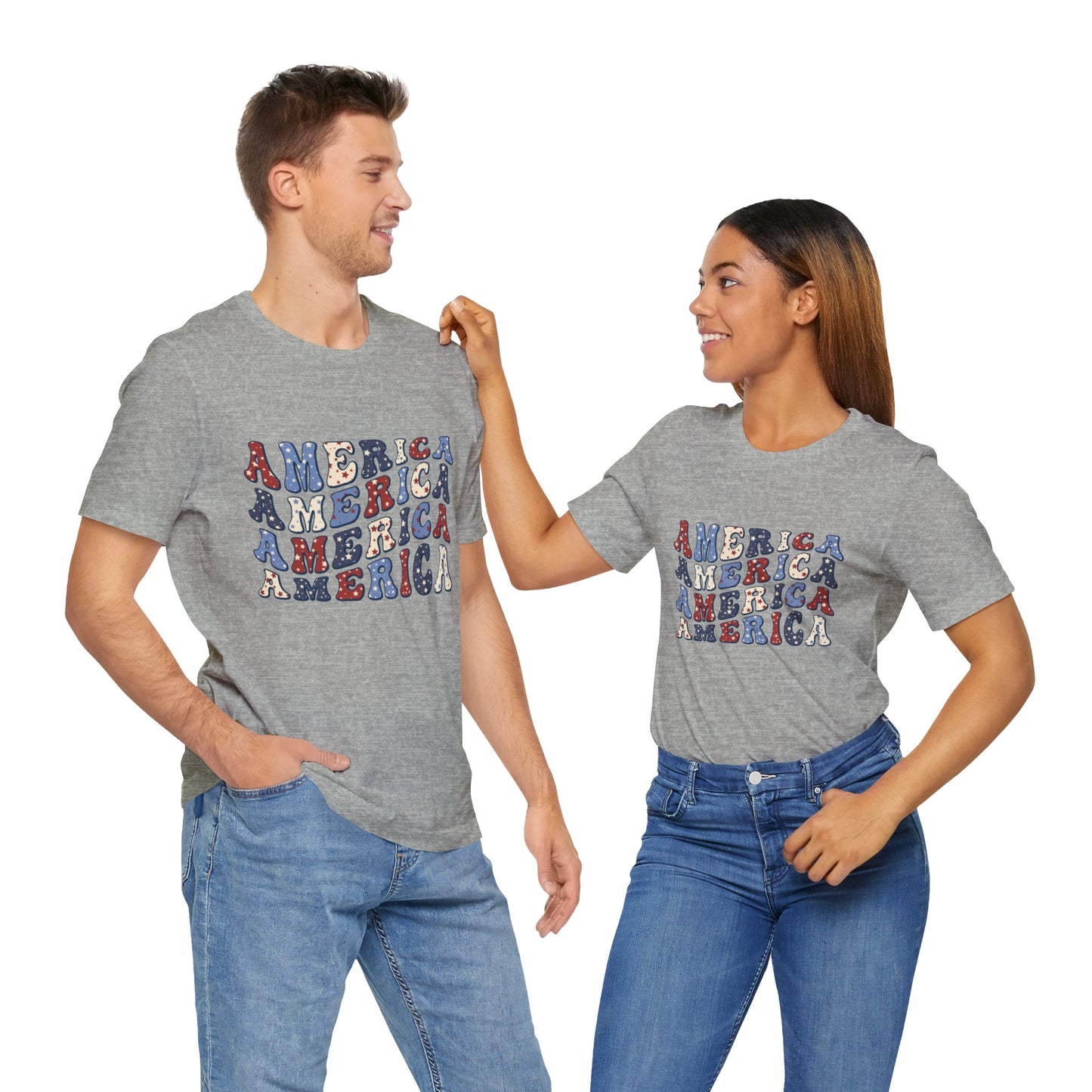 America America Unisex Jersey Short Sleeve Tee