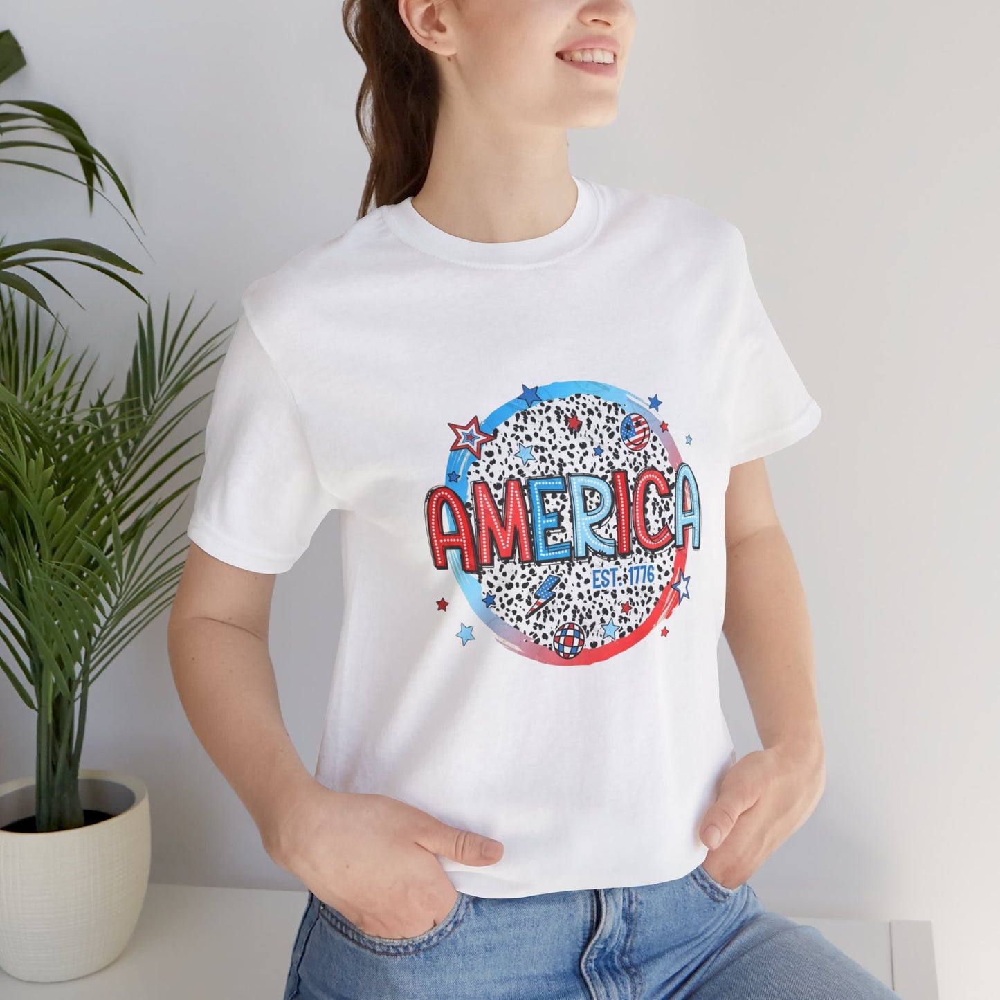 America Est 1776 Unisex Jersey Short Sleeve Tee