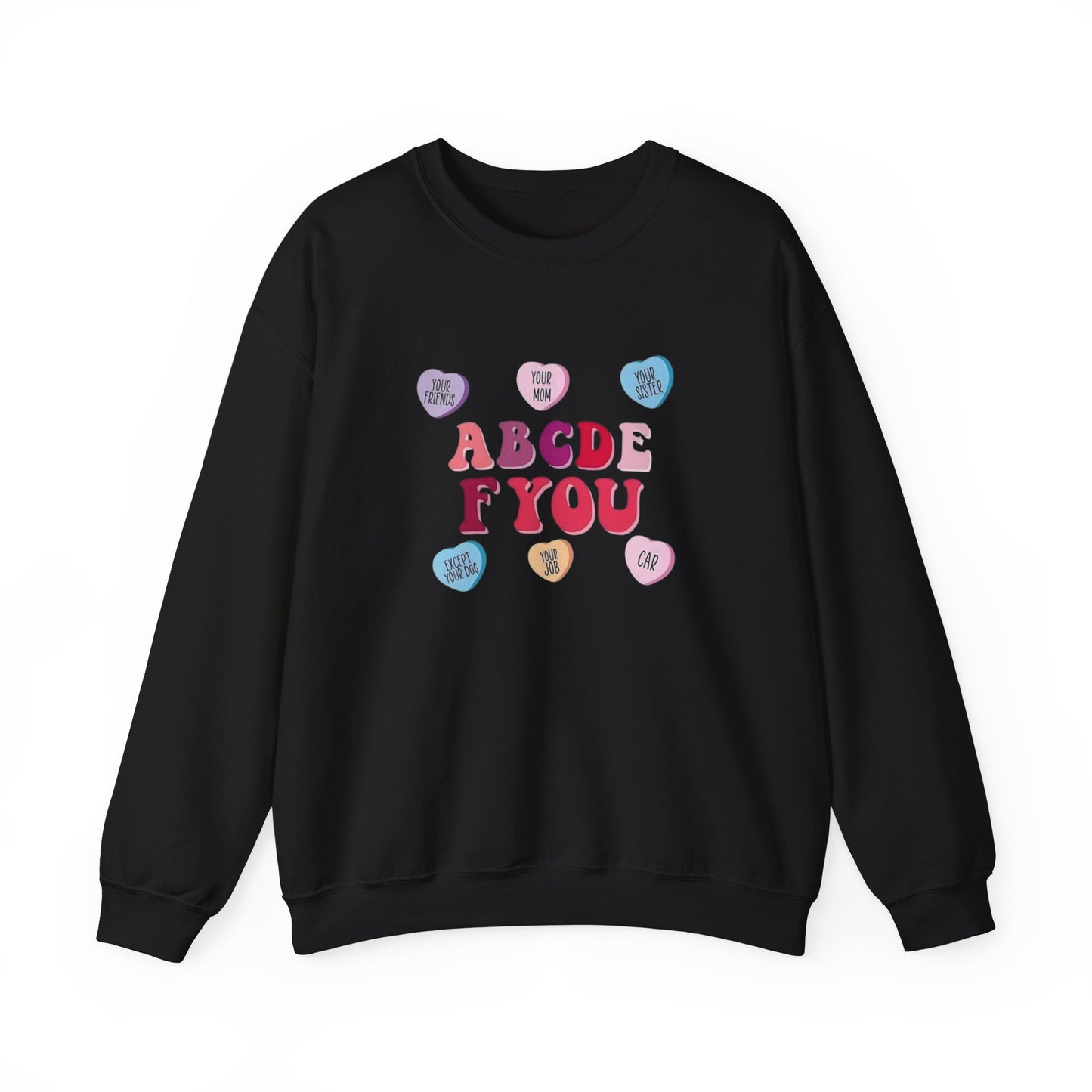 ABCDE F YOU Unisex Heavy Blend™ Crewneck Sweatshirt