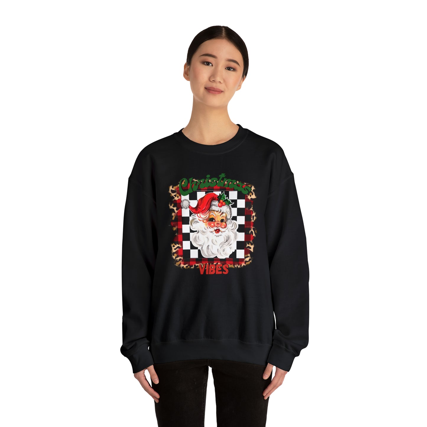 Christmas Vibes Santa Unisex Heavy Blend™ Crewneck Sweatshirt