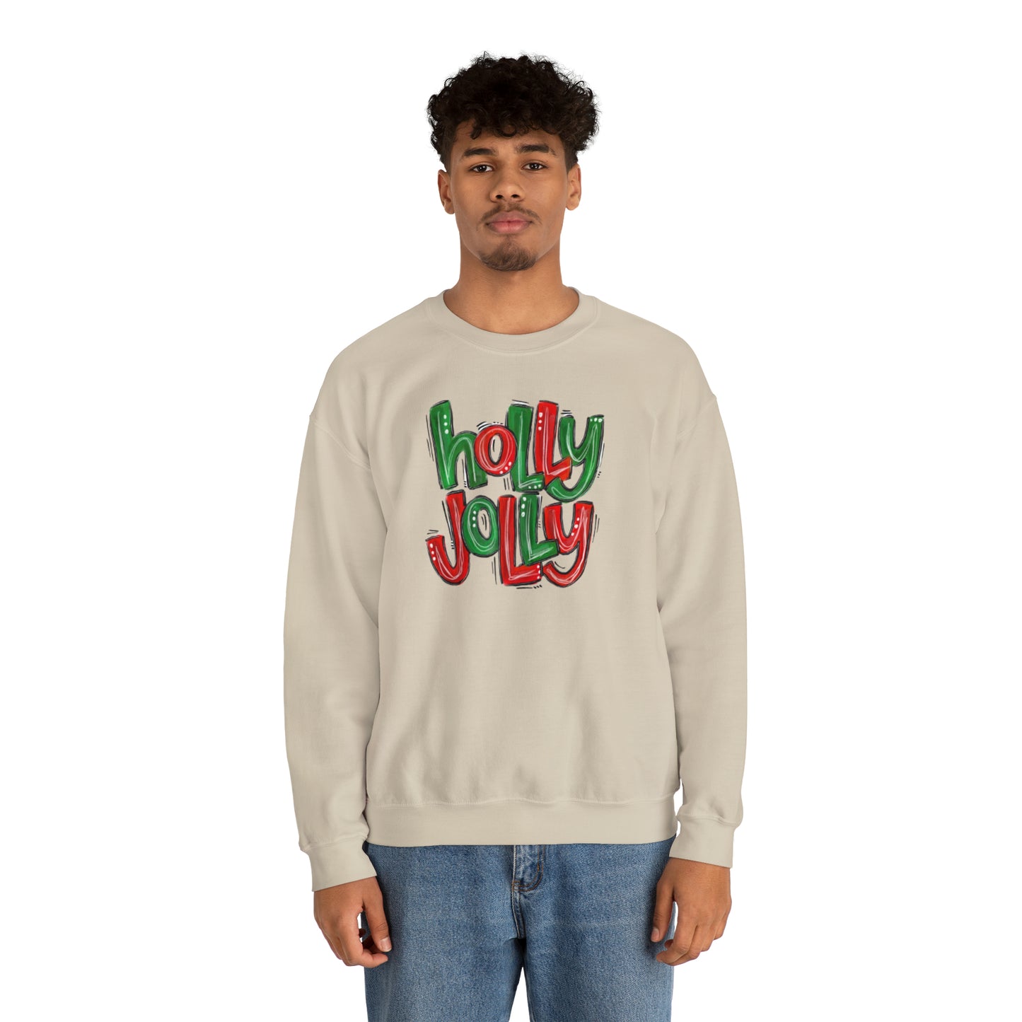 Holly Jolly Unisex Heavy Blend™ Crewneck Sweatshirt