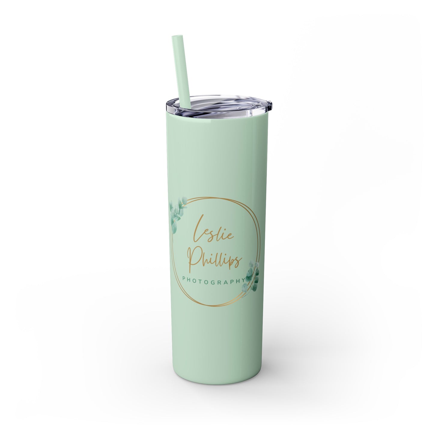 Leslie Phillips Photography Skinny Tumbler with Straw, 20oz