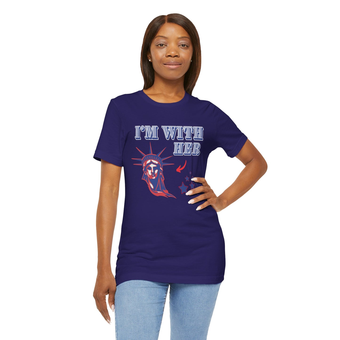 I’m With Her Unisex Jersey Short Sleeve Tee