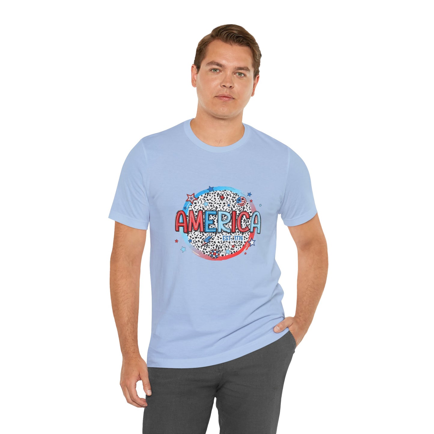 America Est 1776 Unisex Jersey Short Sleeve Tee