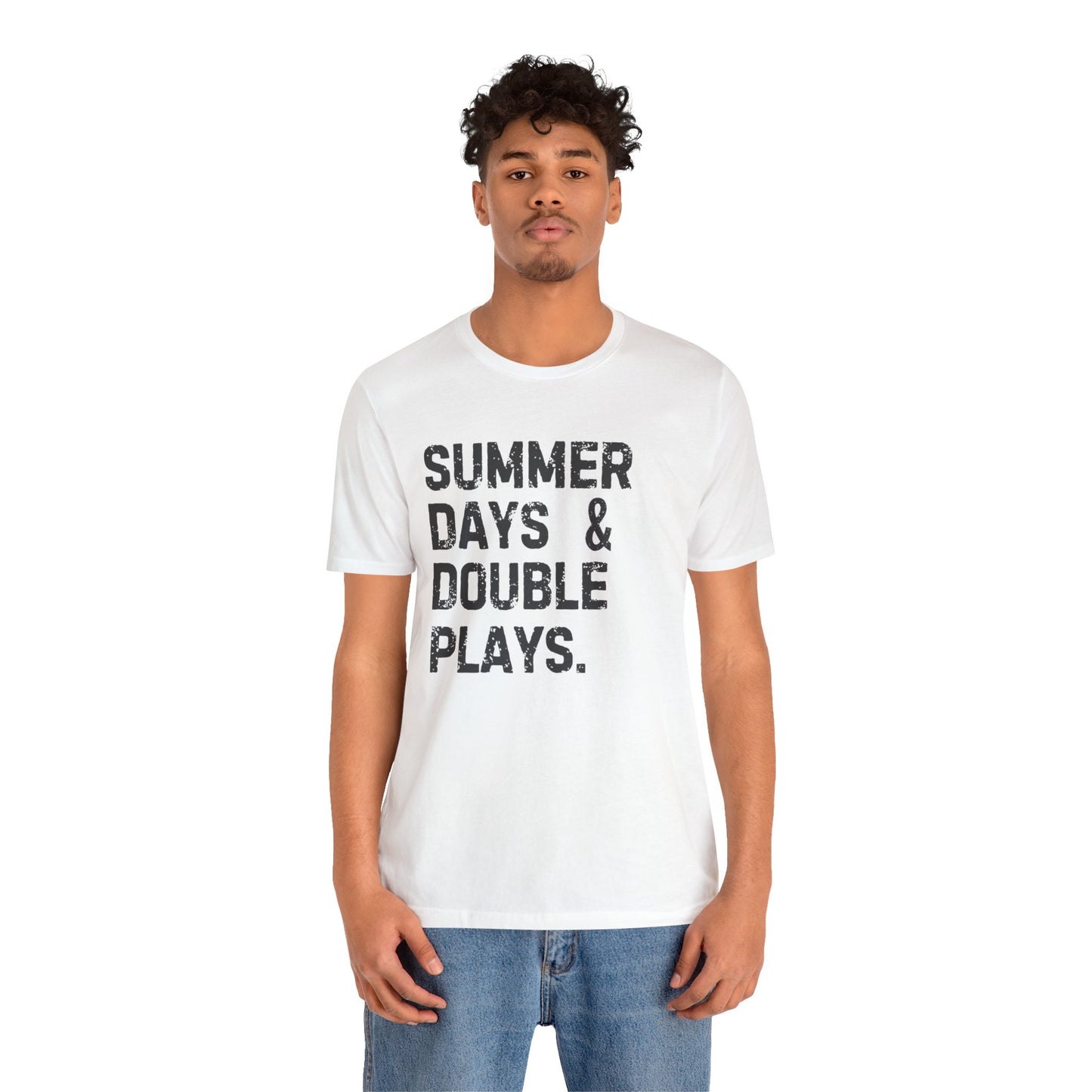 Summer Days & Double Plays Unisex Jersey Short Sleeve Tee