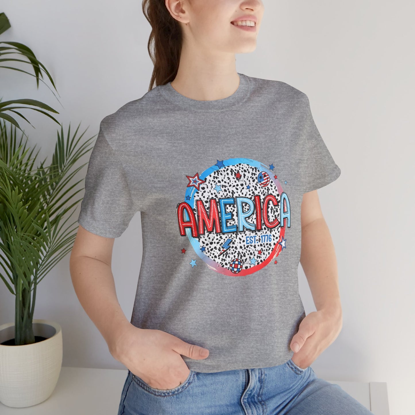 America Est 1776 Unisex Jersey Short Sleeve Tee