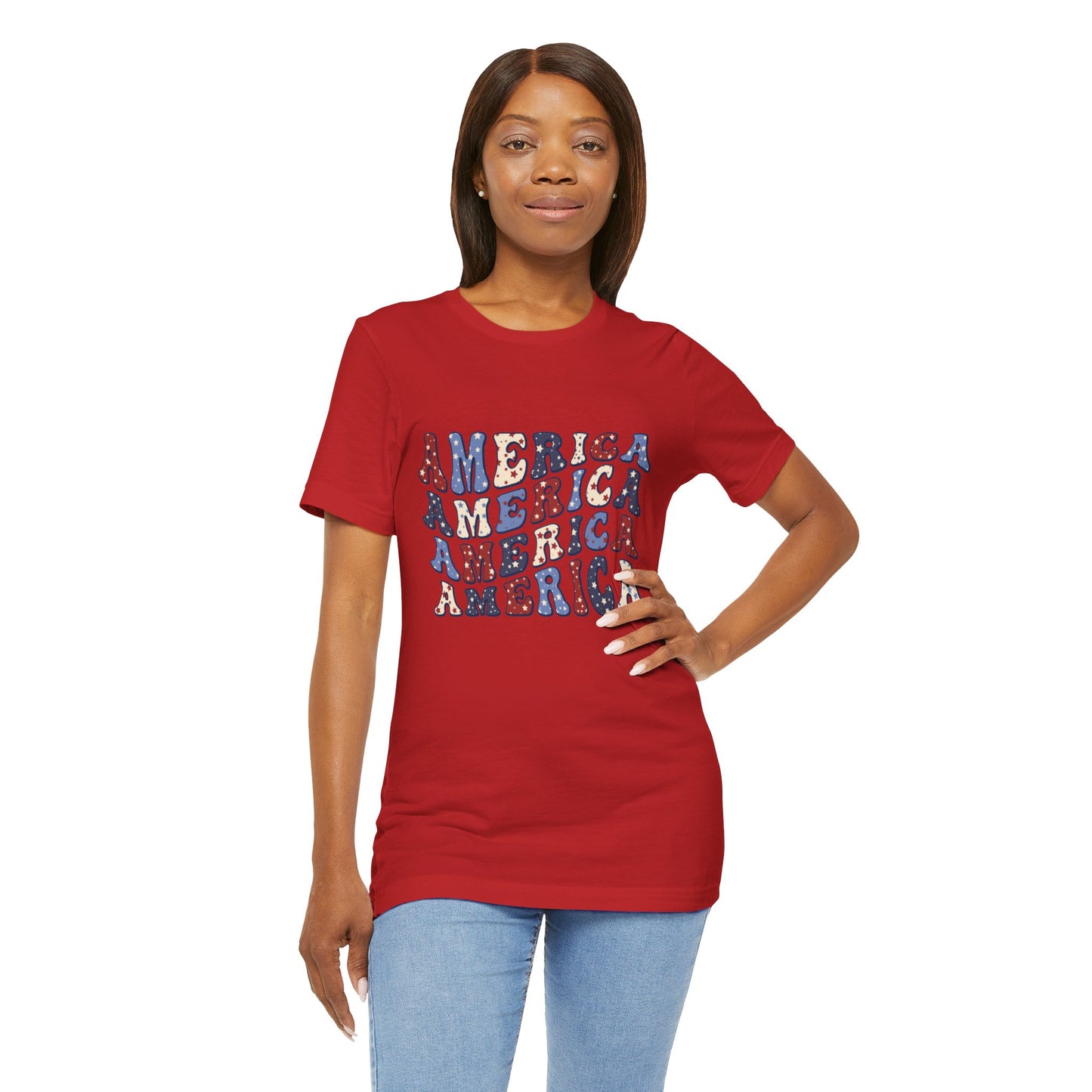 America America Unisex Jersey Short Sleeve Tee