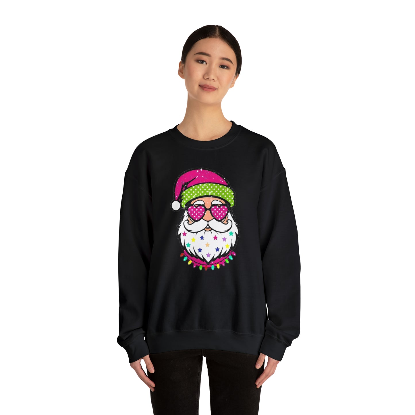 Colorful Santa Unisex Heavy Blend™ Crewneck Sweatshirt