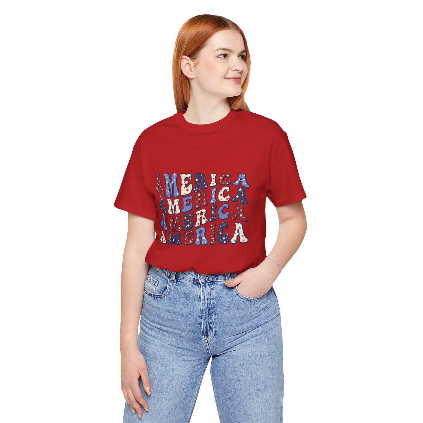 America America Unisex Jersey Short Sleeve Tee