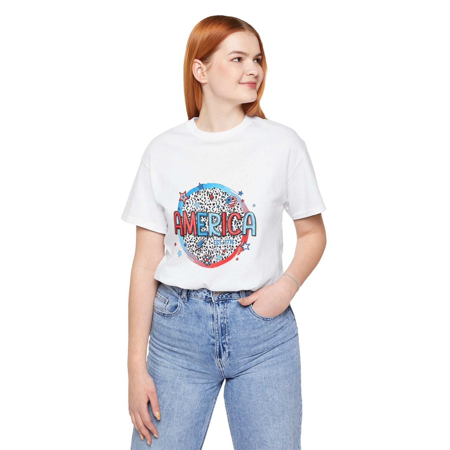 America Est 1776 Unisex Jersey Short Sleeve Tee