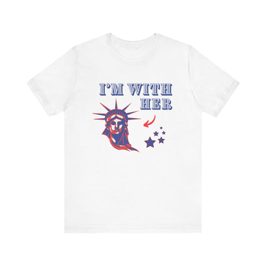 I’m With Her Unisex Jersey Short Sleeve Tee