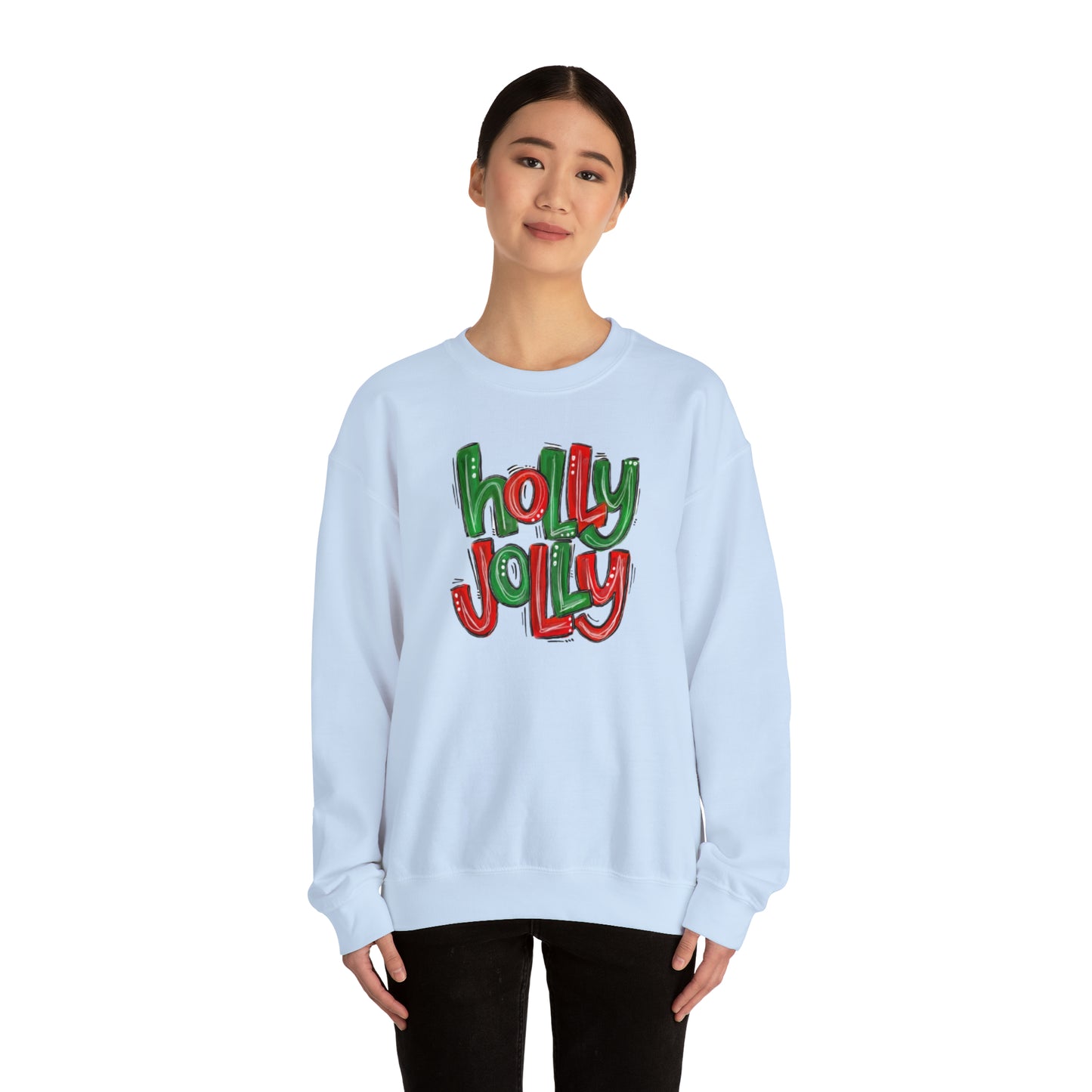 Holly Jolly Unisex Heavy Blend™ Crewneck Sweatshirt