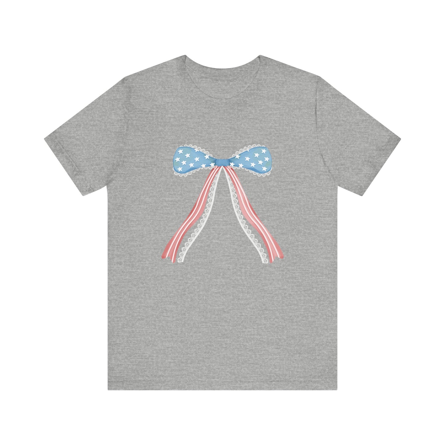 Patriotic Bow Unisex Jersey Short Sleeve Tee