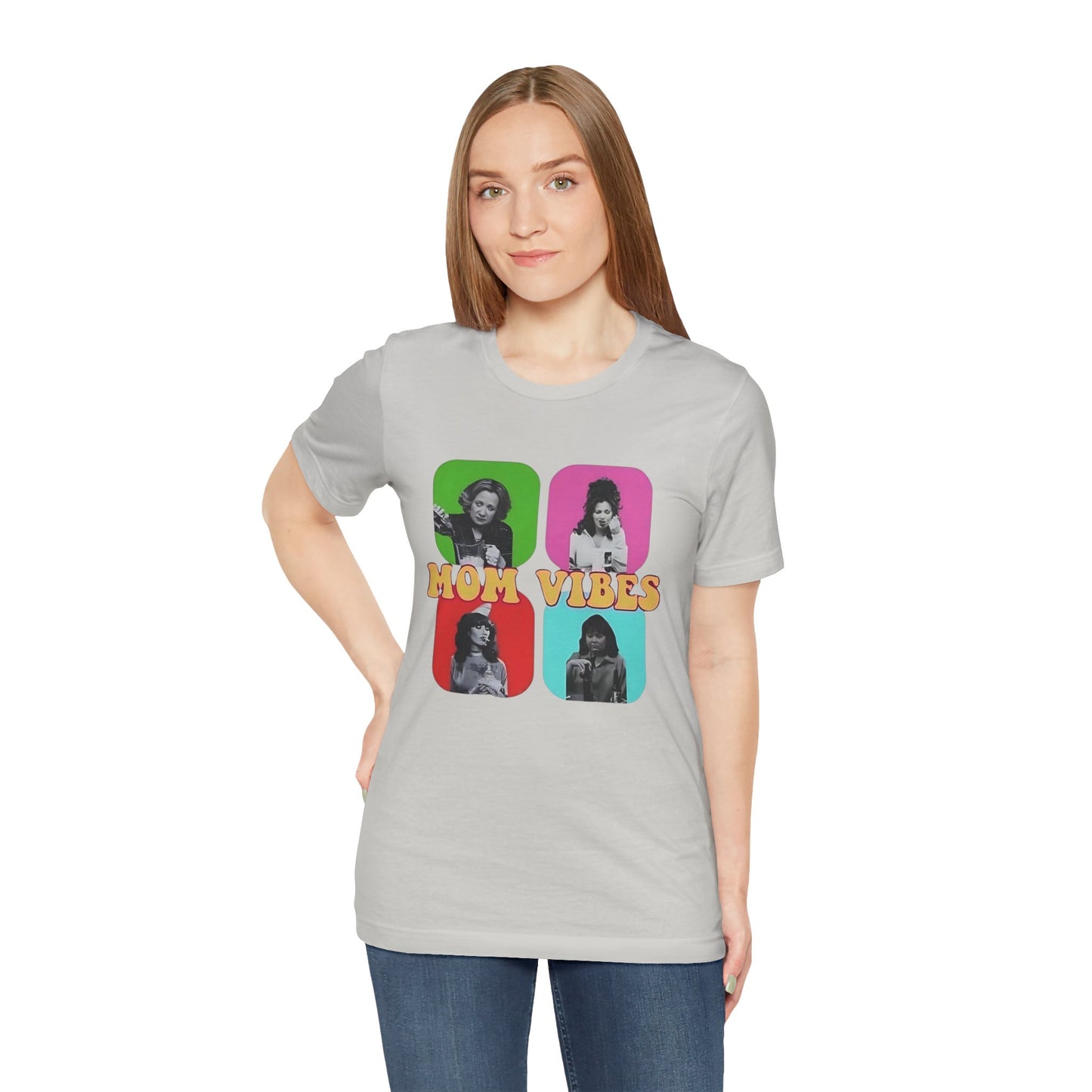 TV Mom Vibes Unisex Jersey Short Sleeve Tee