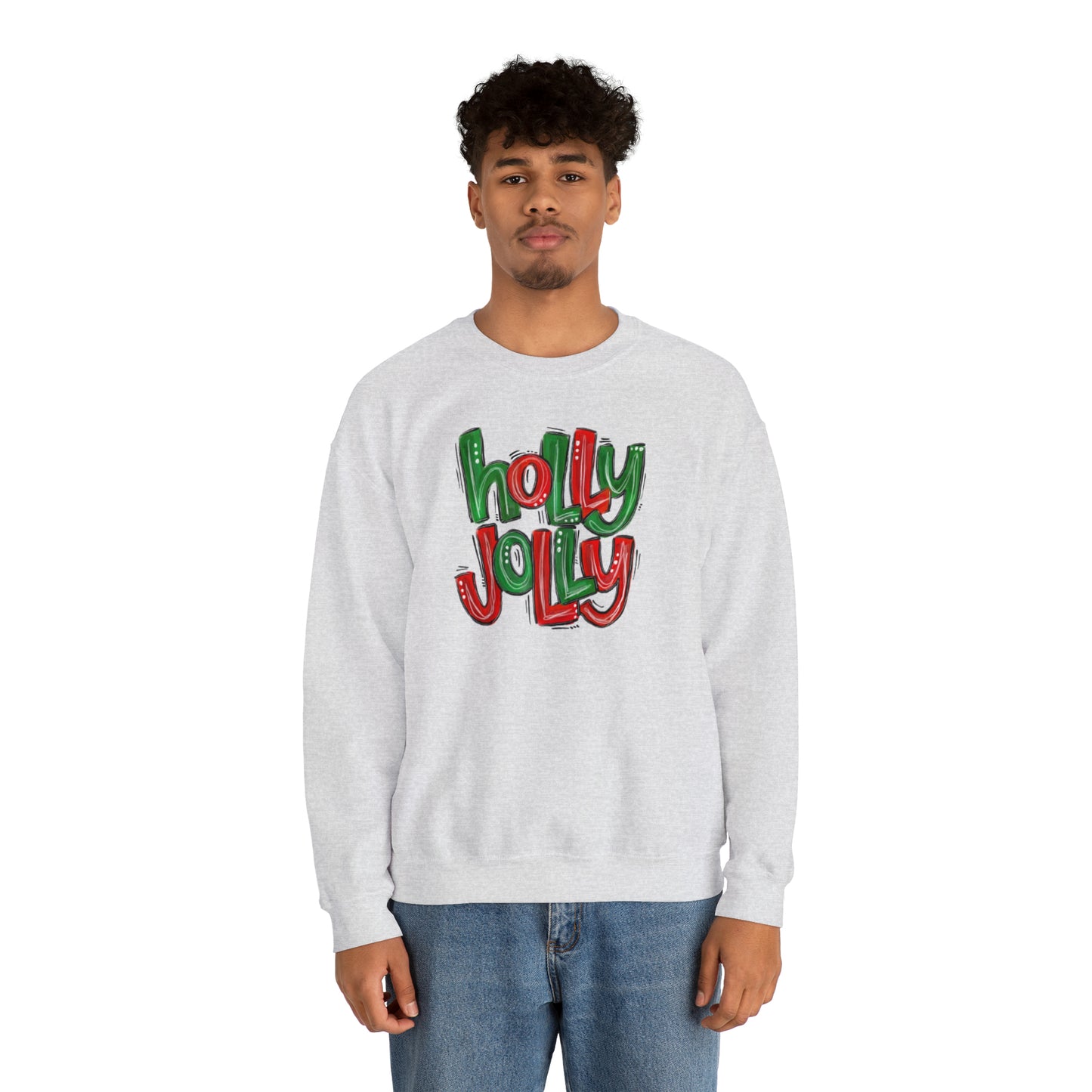 Holly Jolly Unisex Heavy Blend™ Crewneck Sweatshirt